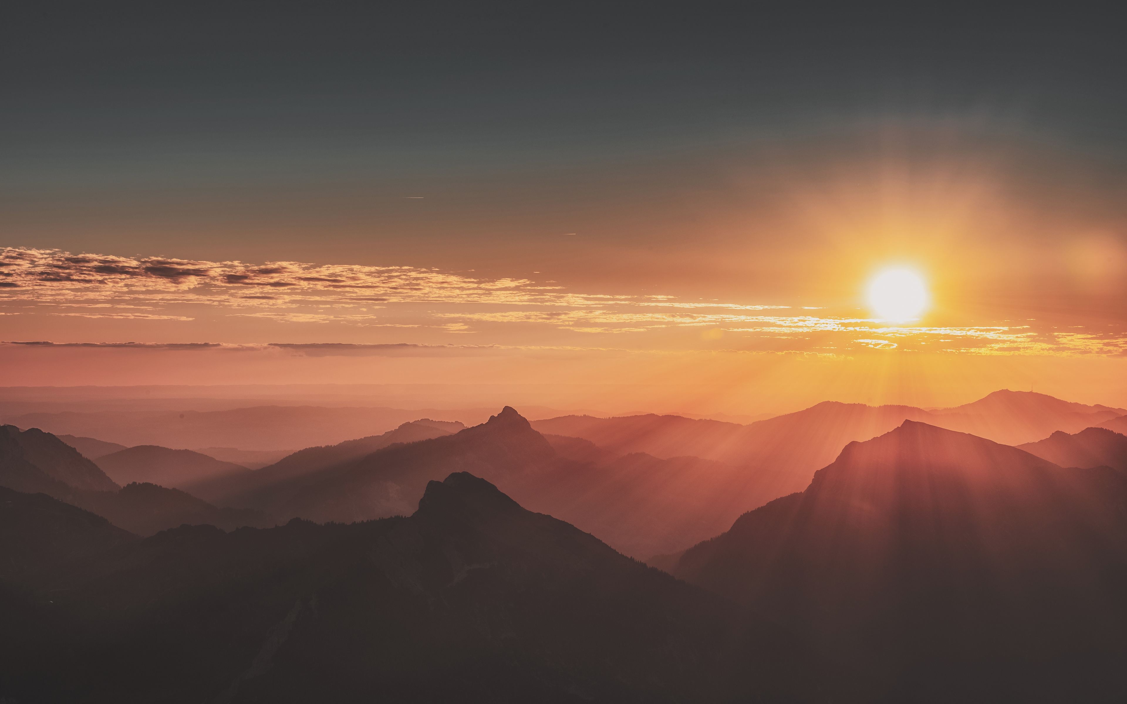 Mountain Top Sunrise Wallpapers