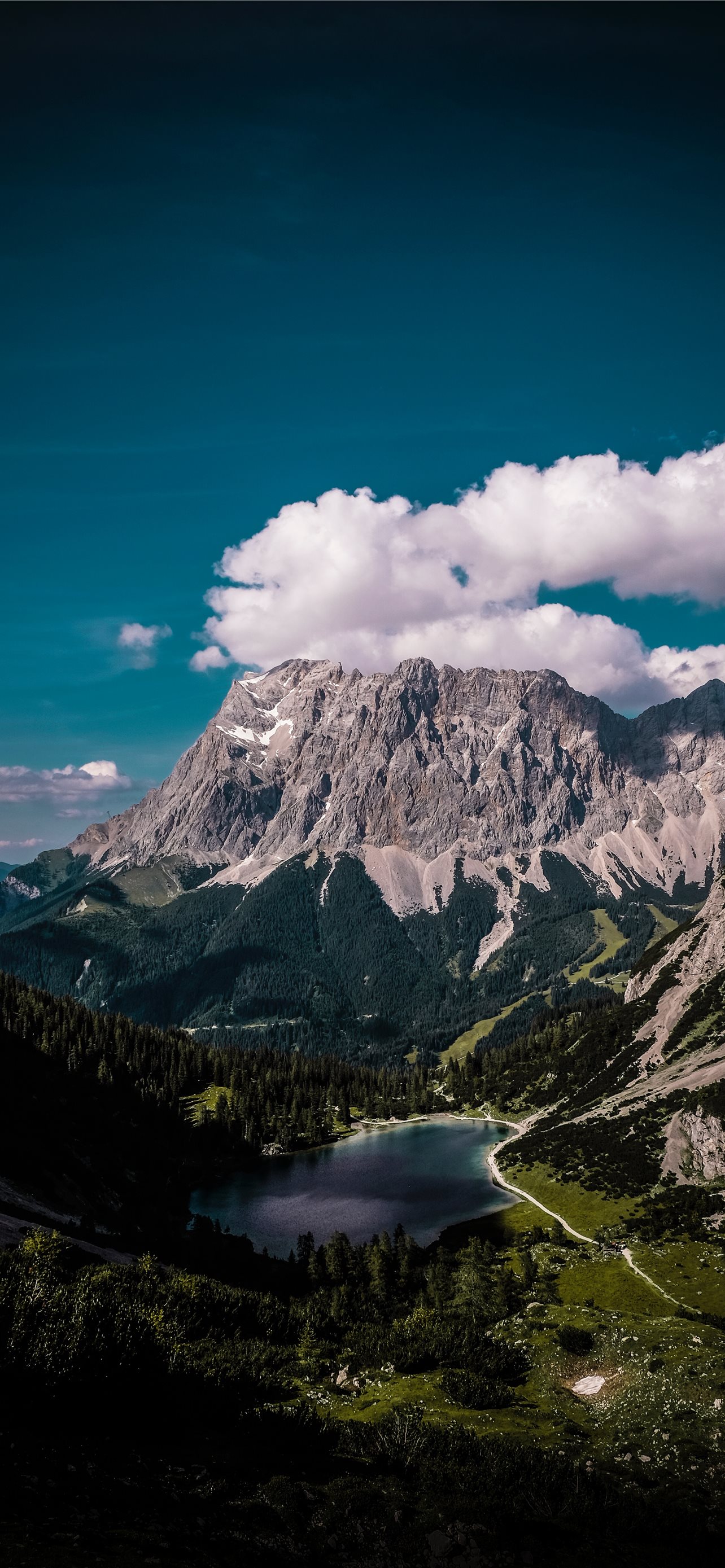 Mountains Lake Clouds Wallpapers