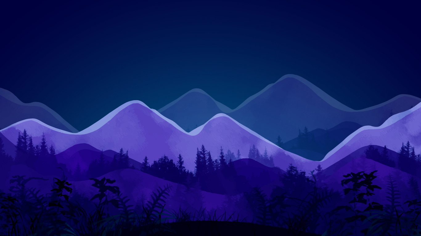 Mountains Minimal Artwork Wallpapers