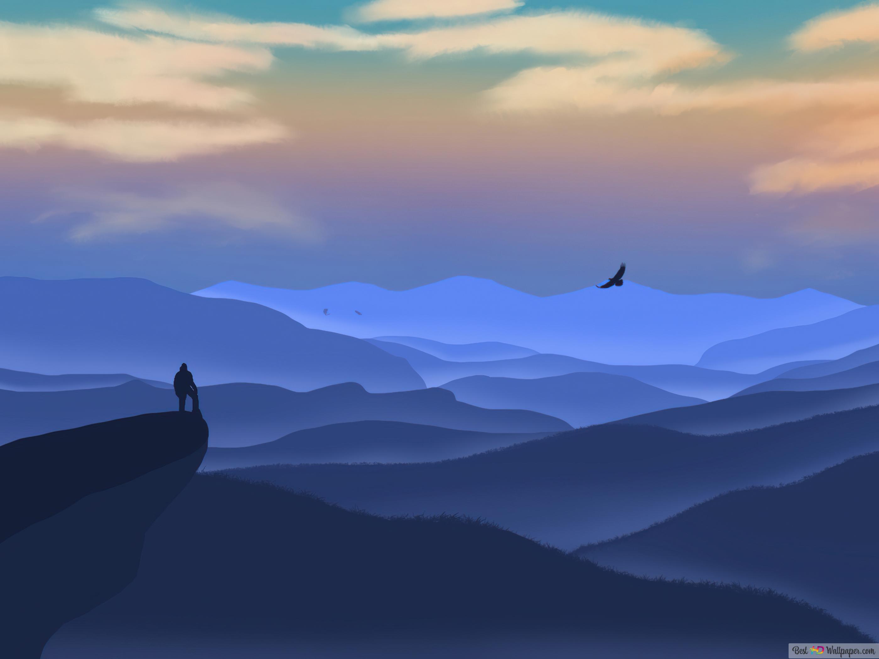 Mountains Minimal Artwork Wallpapers