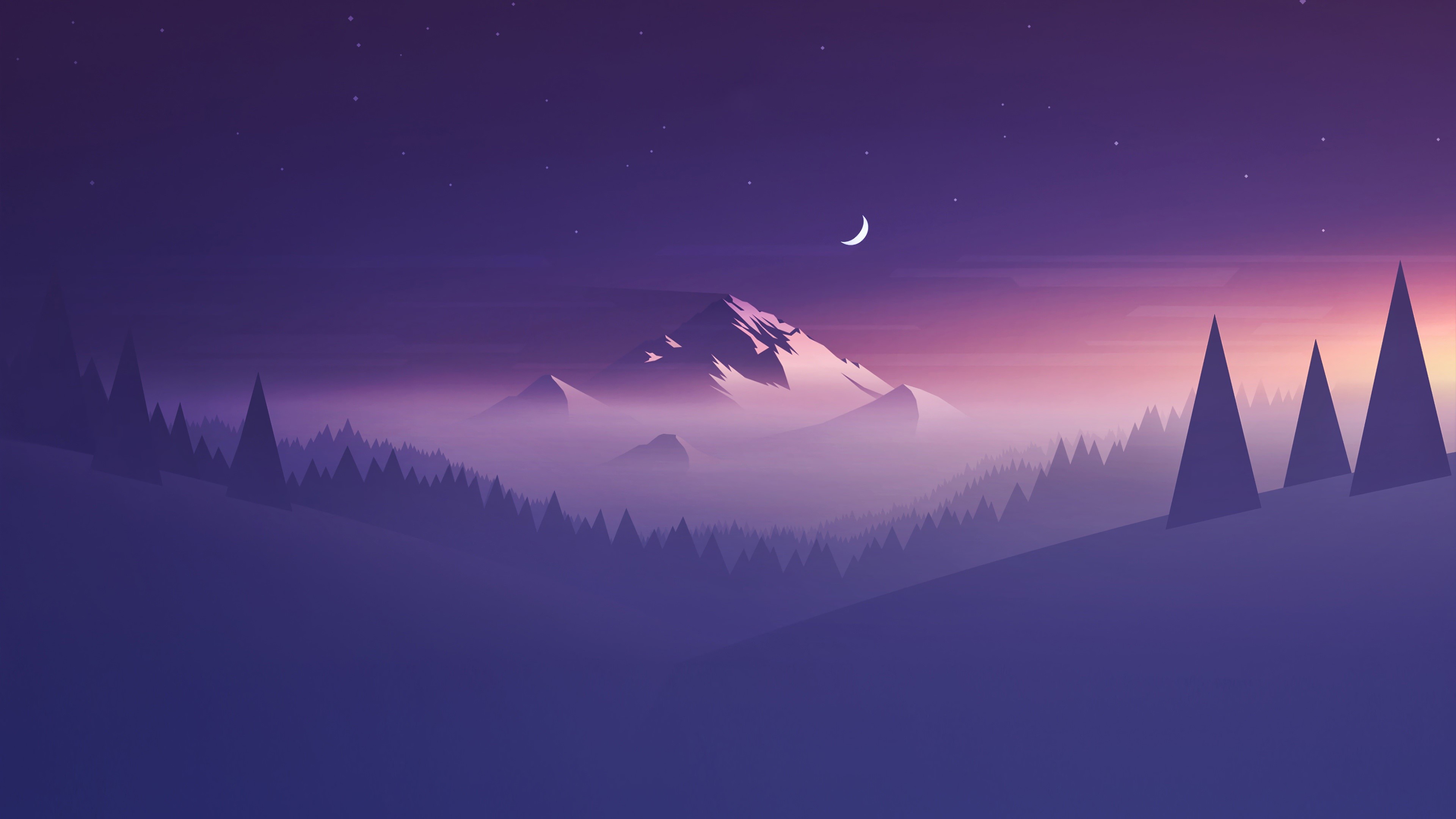 Mountains Minimal Artwork Wallpapers