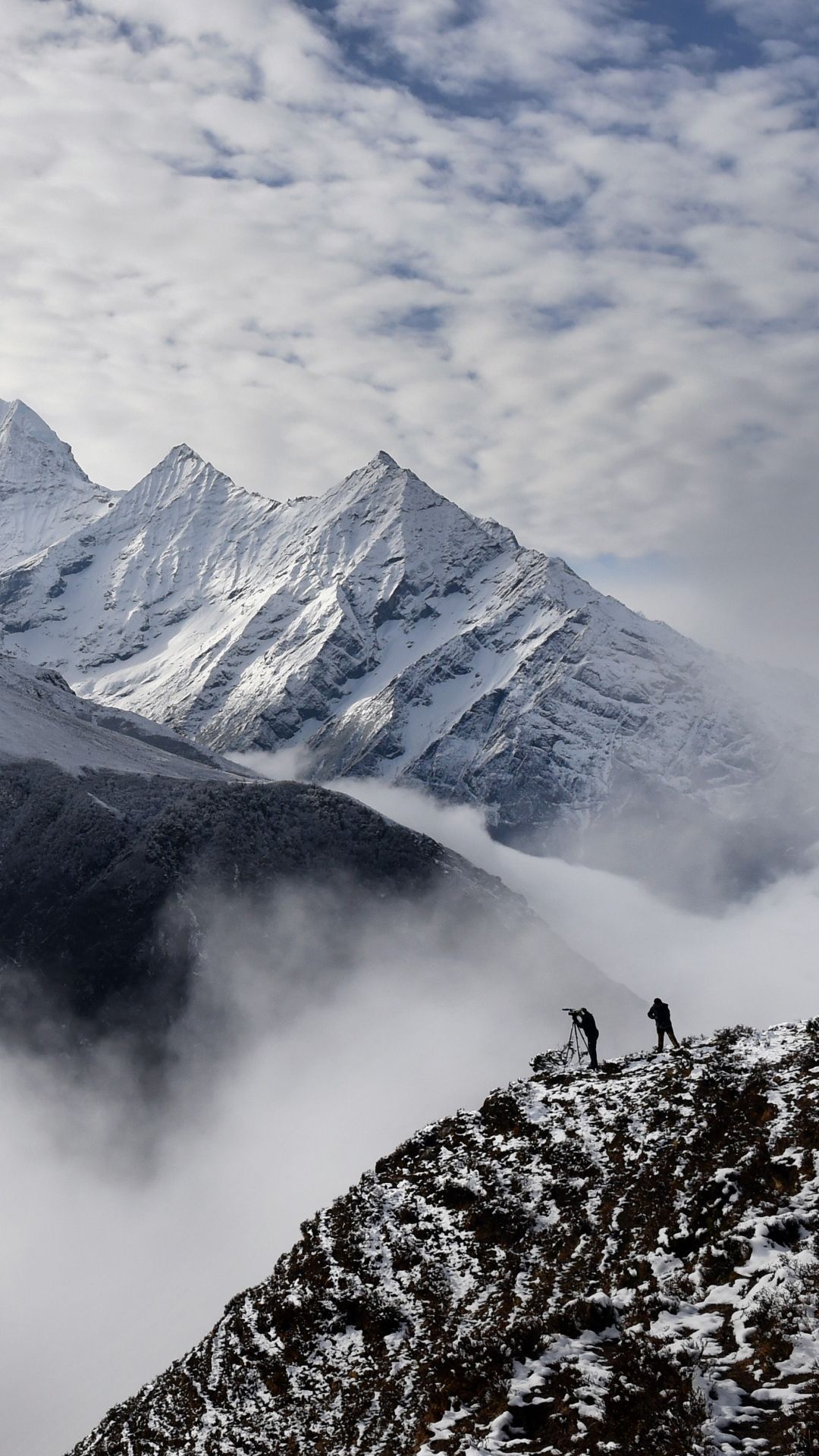 Mountains Night View In Ghandruk Nepal Wallpapers