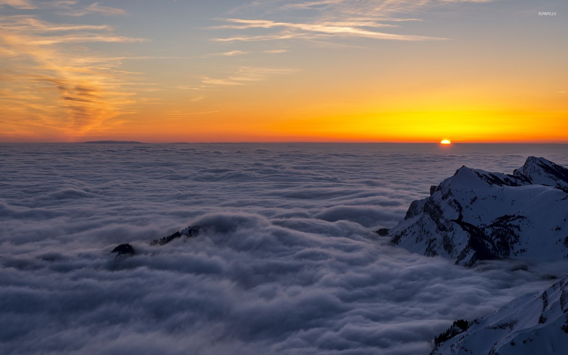 Mountains Over Cloud Wallpapers