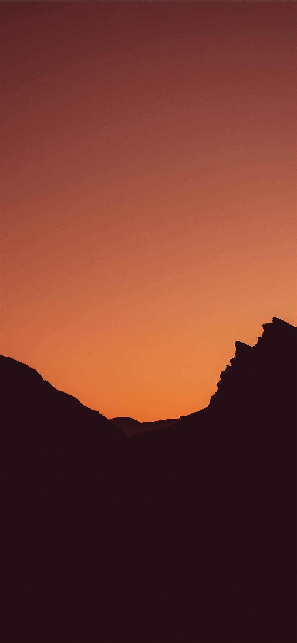 Mountains Silhouette During Sunset Wallpapers