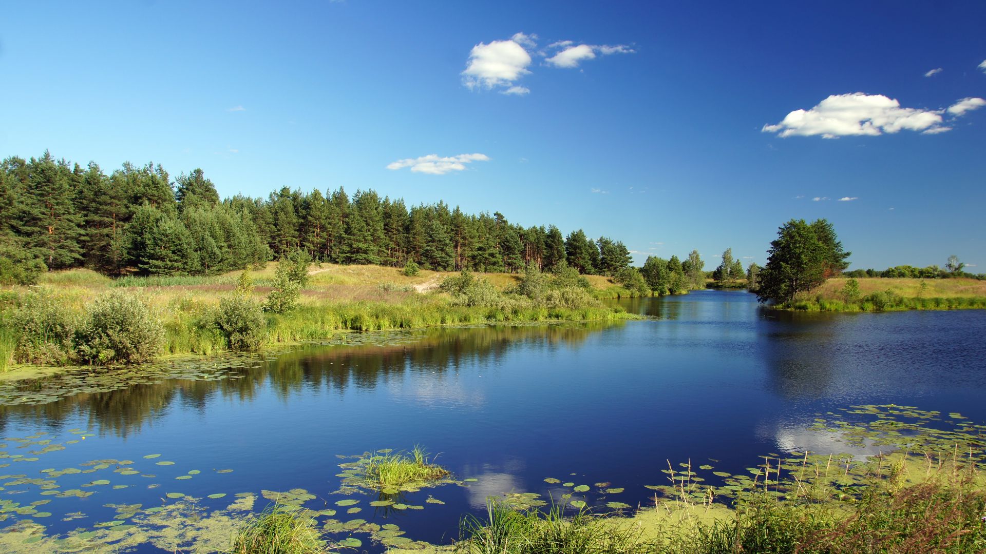 Nature Lake Reflection On River Wallpapers