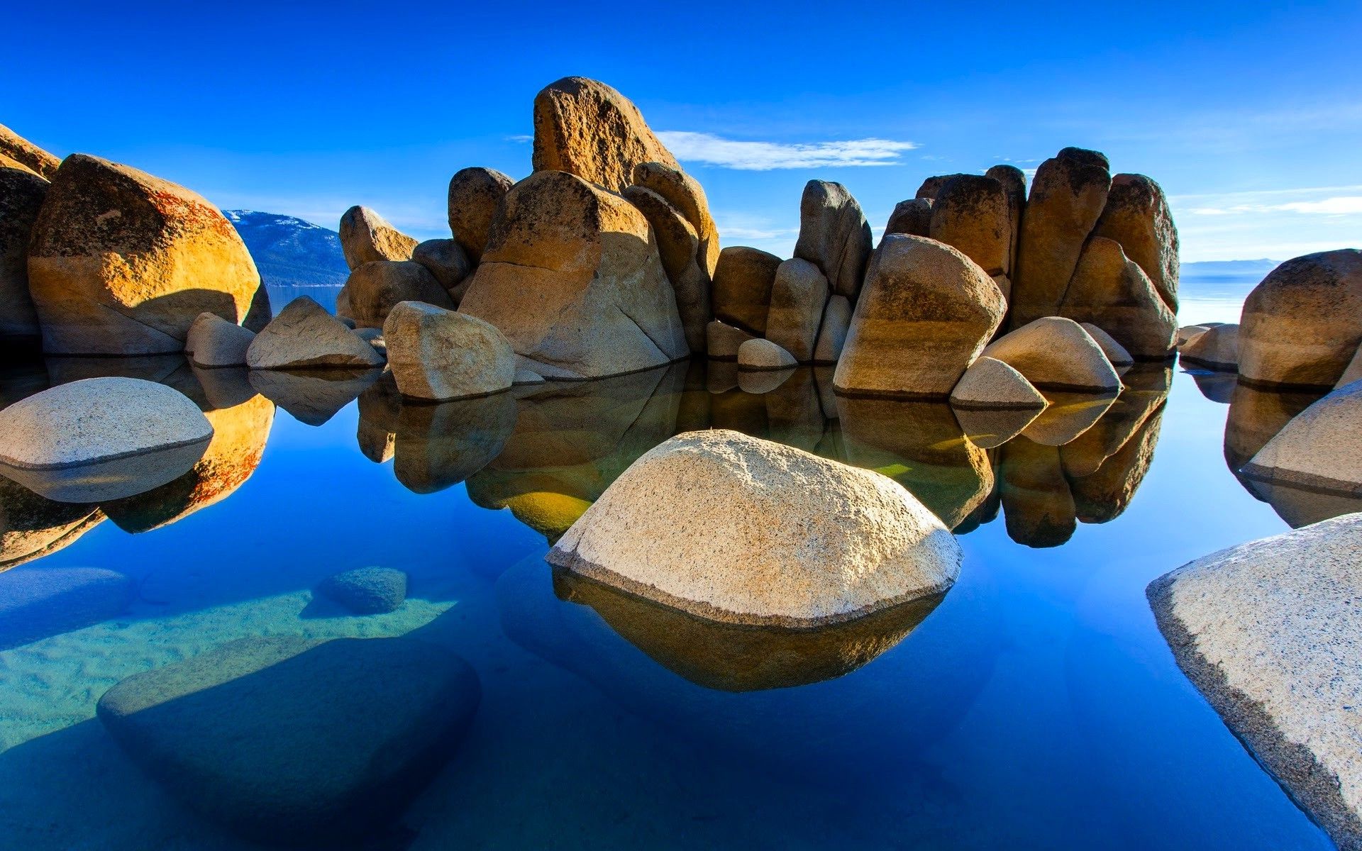 Nature Water Beach Rock Beautiful Sky Wallpapers