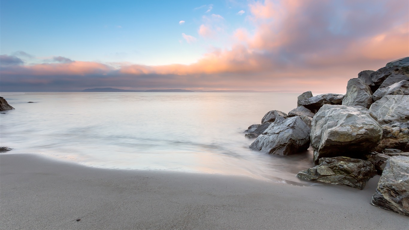 Nature Water Beach Rock Beautiful Sky Wallpapers