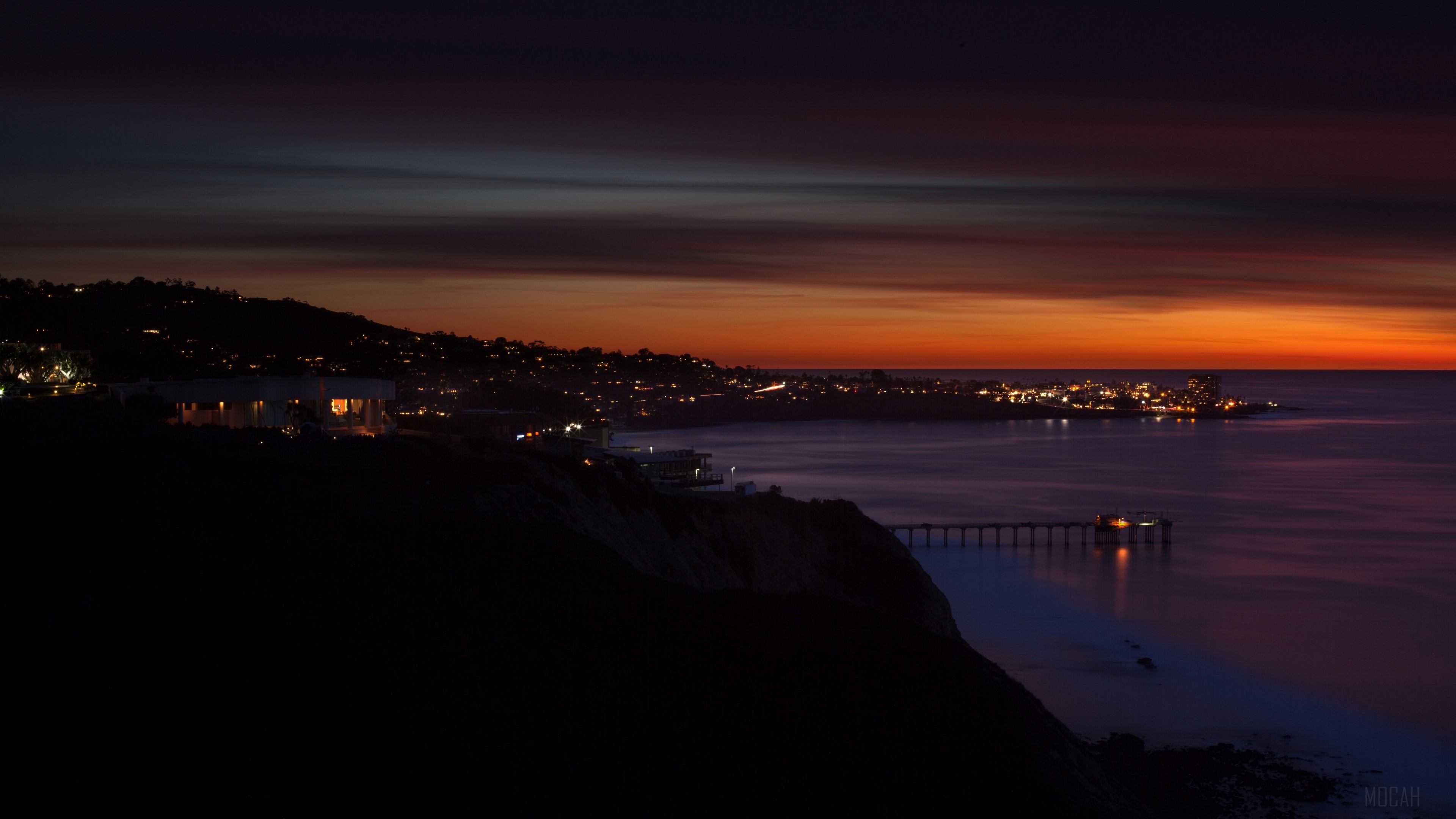 Night At Beach 4K Wallpapers