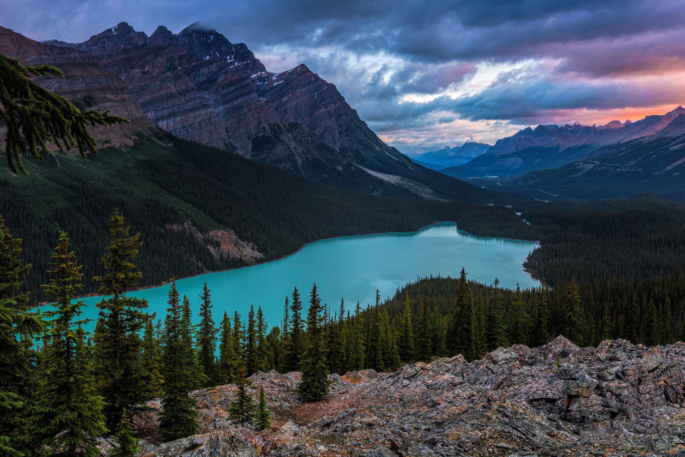 Peyto Lake Canada Mountains Wallpapers