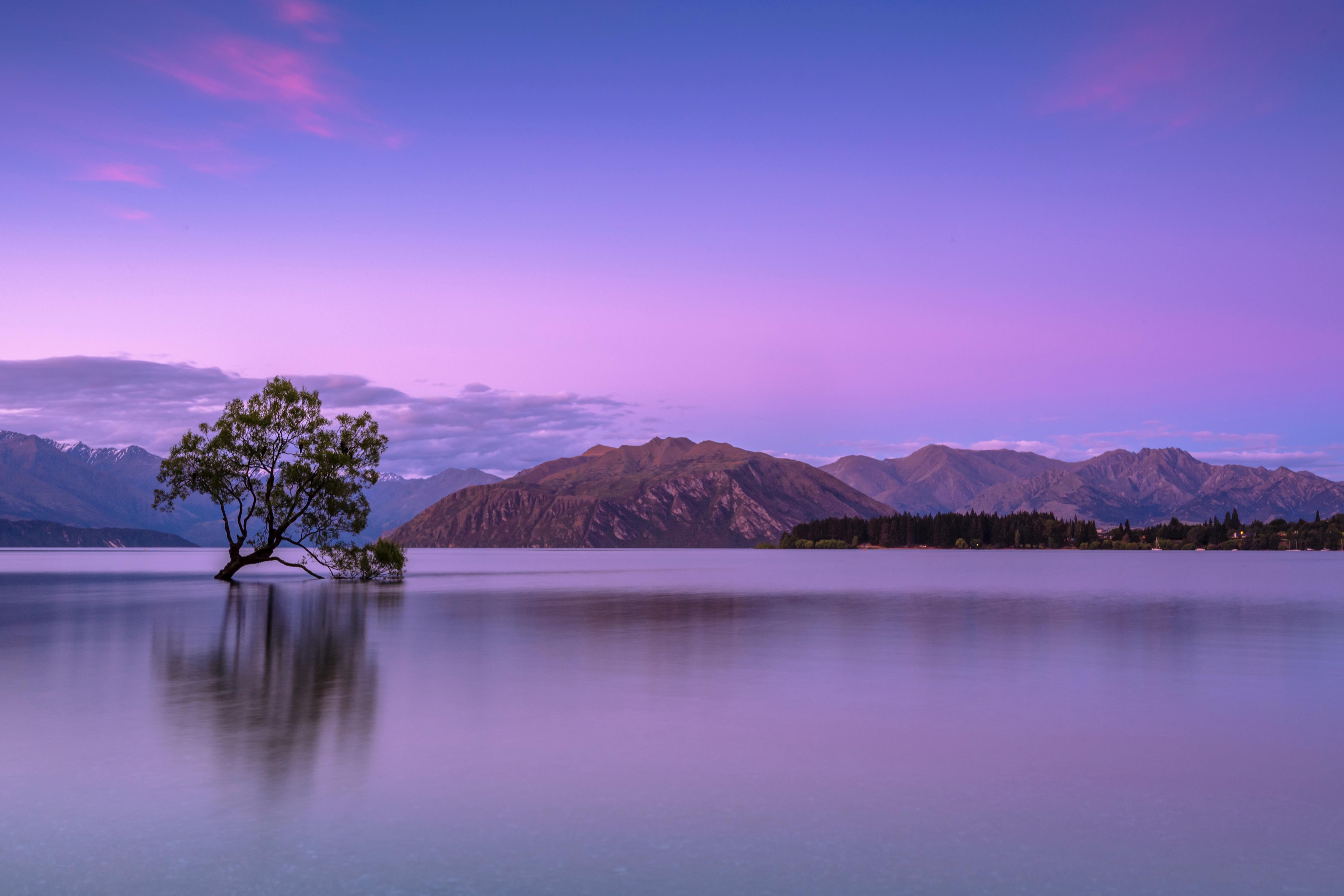 Purple Sky Clouds Mountains Wallpapers