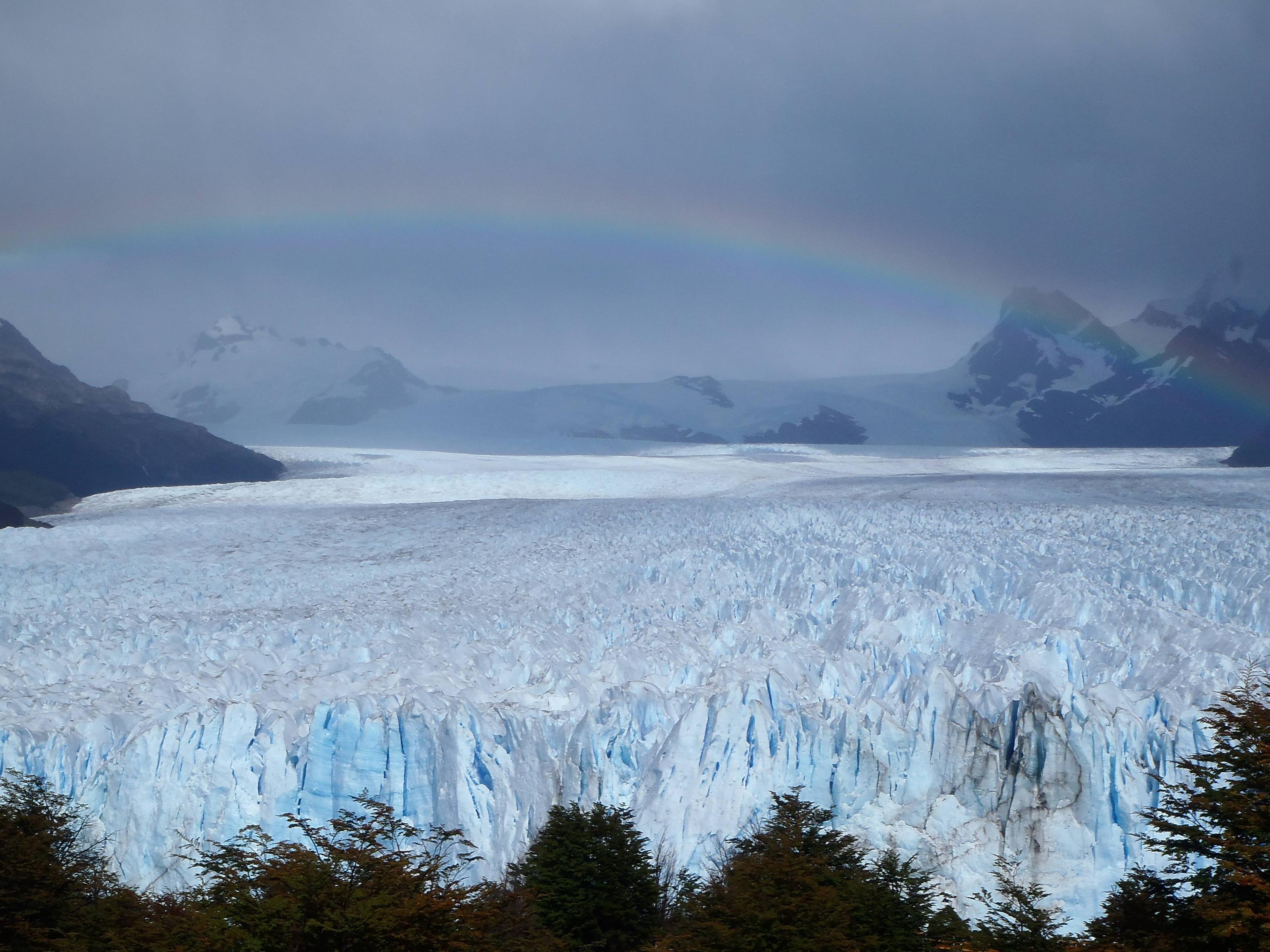 Rainbow Over Snowy Mountain Wallpapers