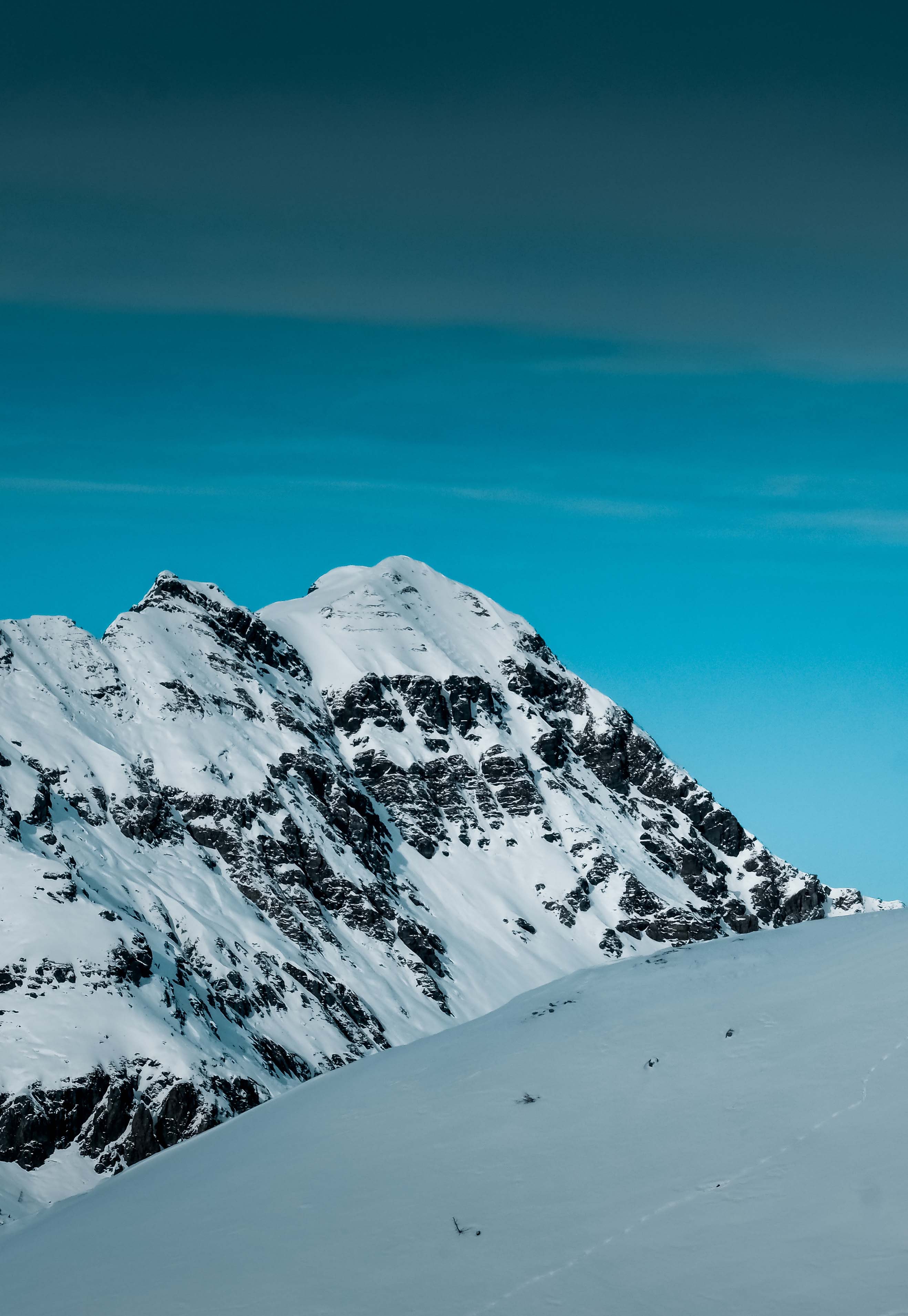 Rainbow Over Snowy Mountain Wallpapers