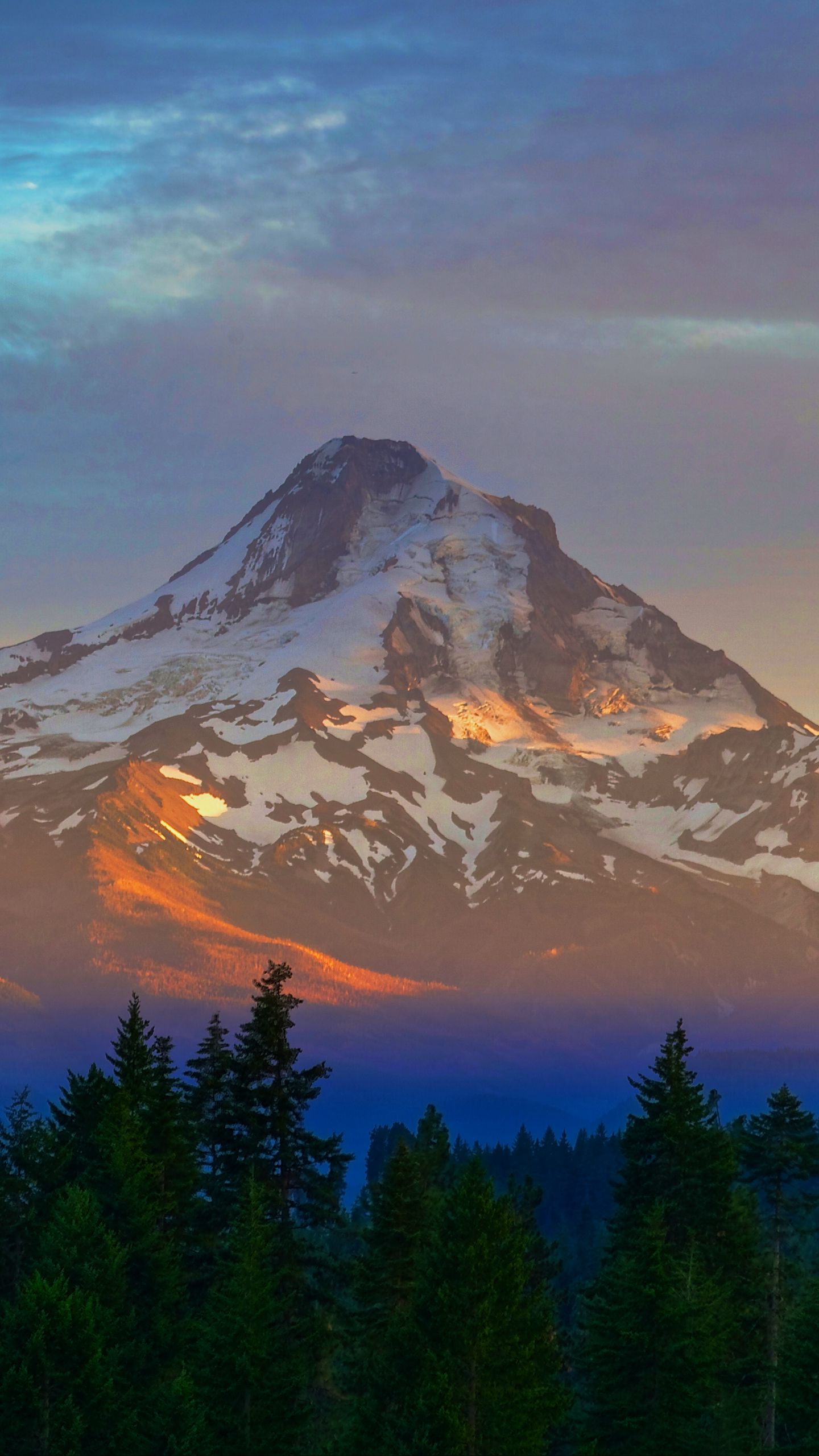 Rainbow Over Snowy Mountain Wallpapers