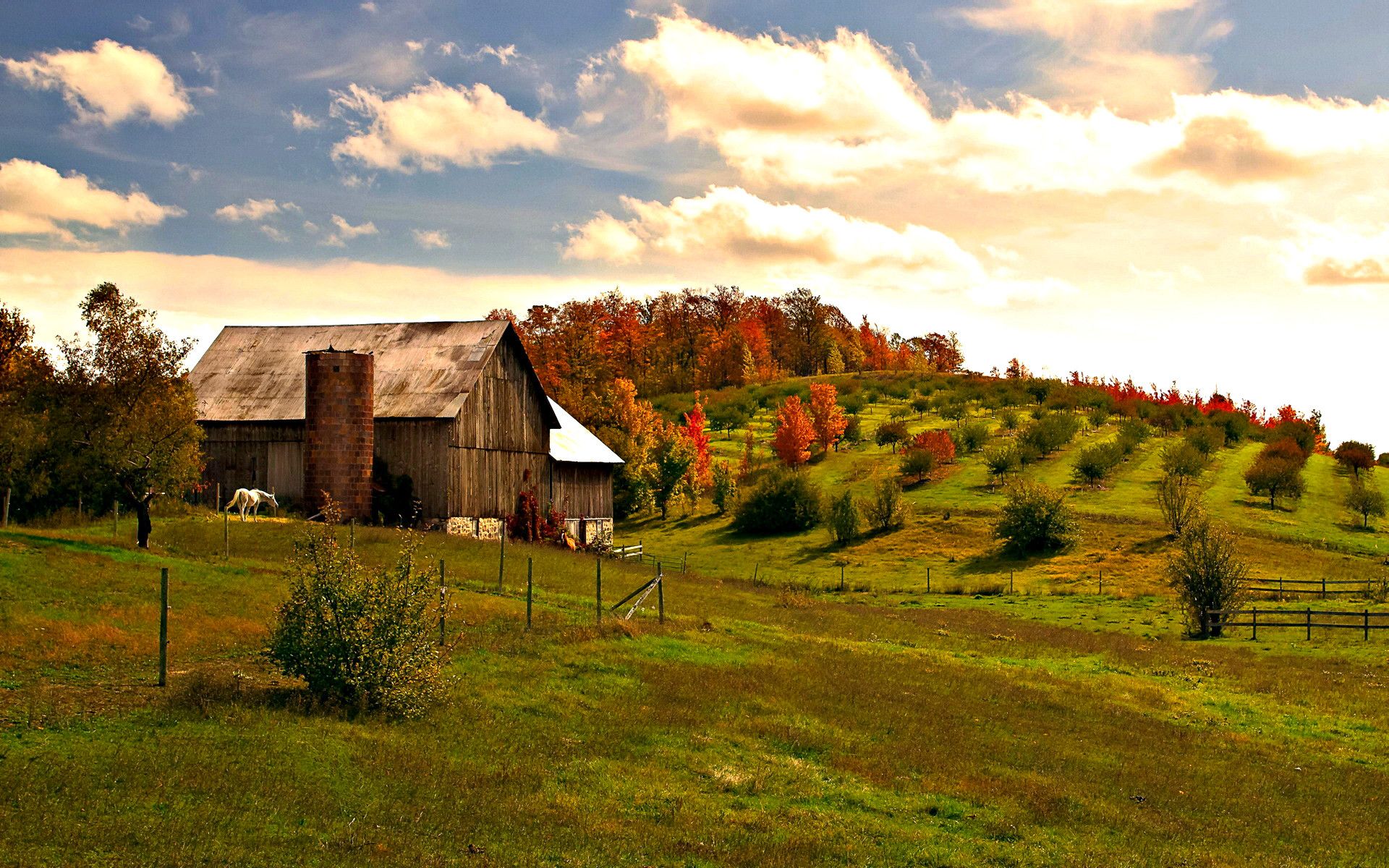 Ranch In Fall Wallpapers