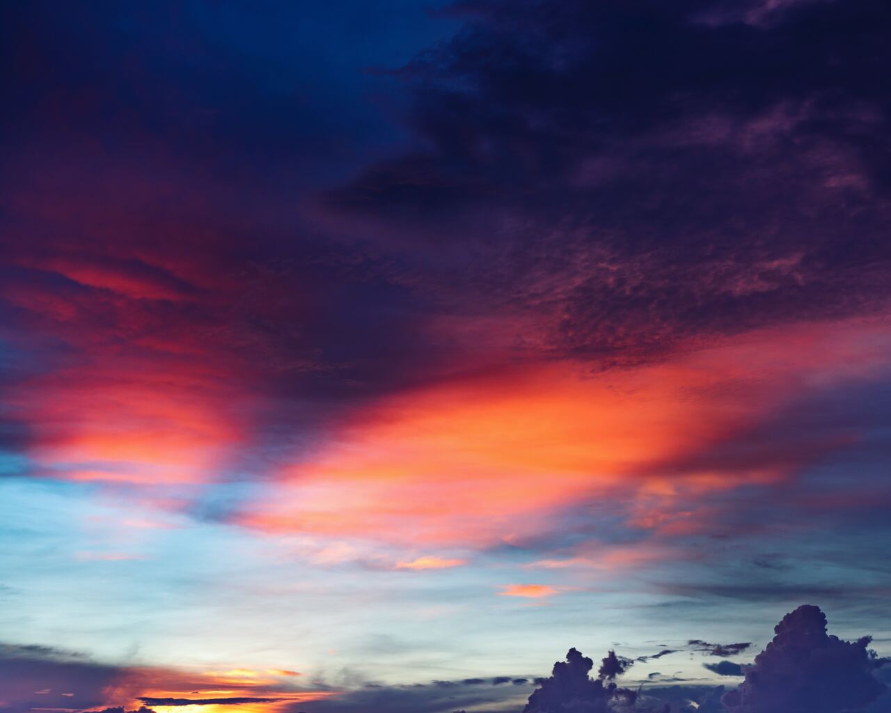 Red Cloudy Sky Sunset Wallpapers