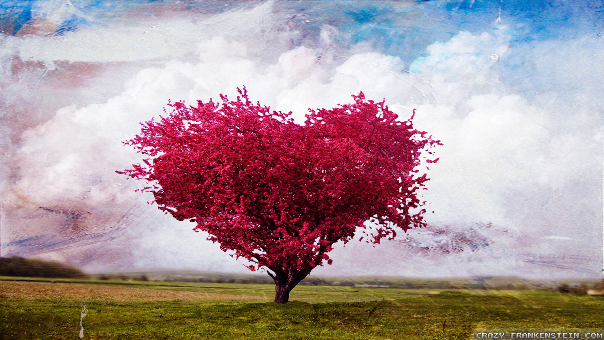 Red Heart Tree Wallpapers