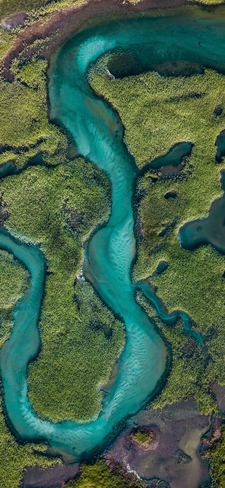 River Aerial Landscape Hd View Wallpapers