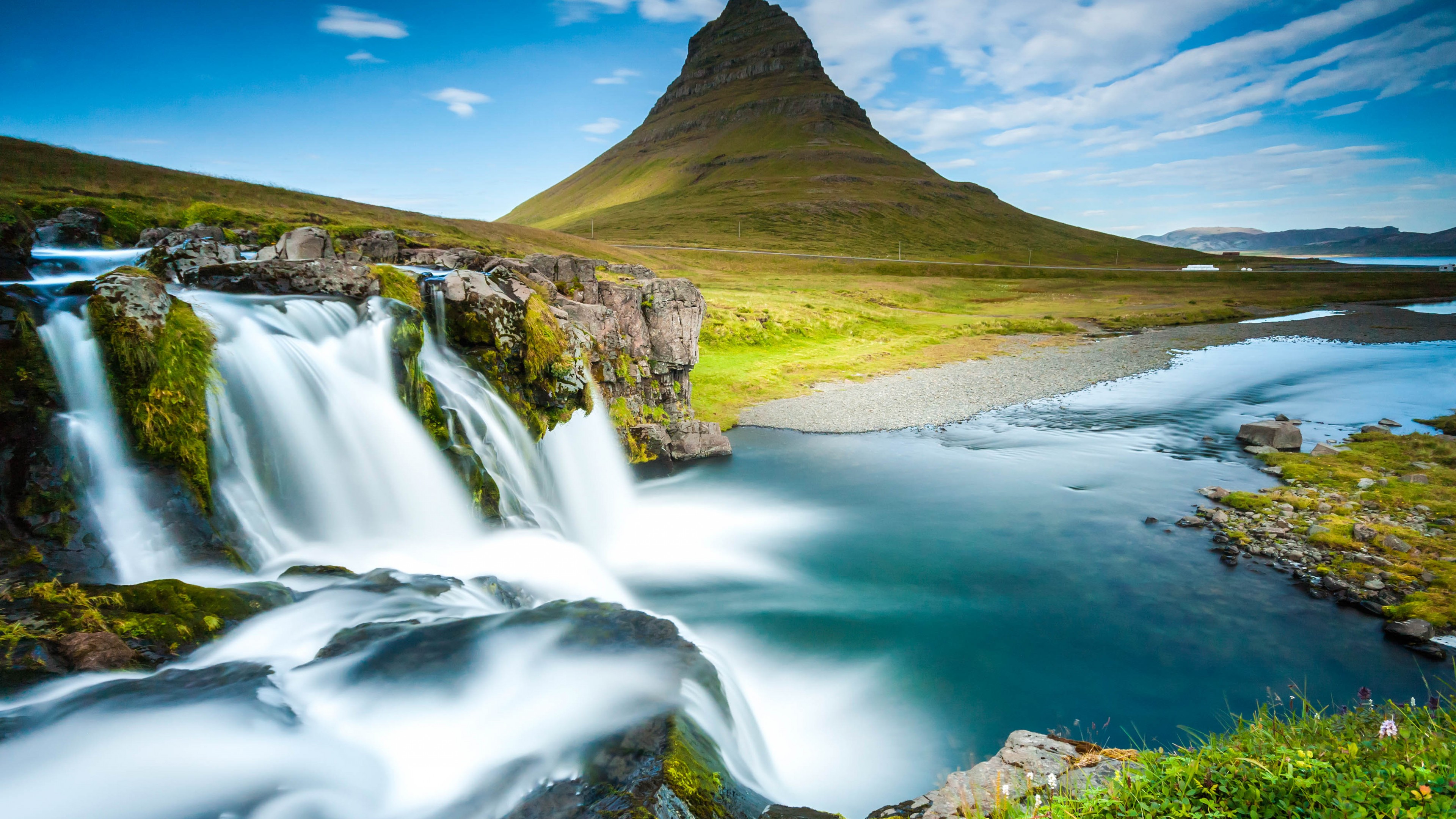 River Iceland Mountains Wallpapers