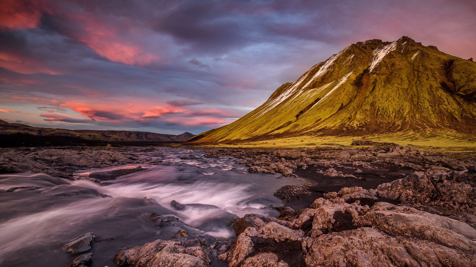 River Iceland Mountains Wallpapers