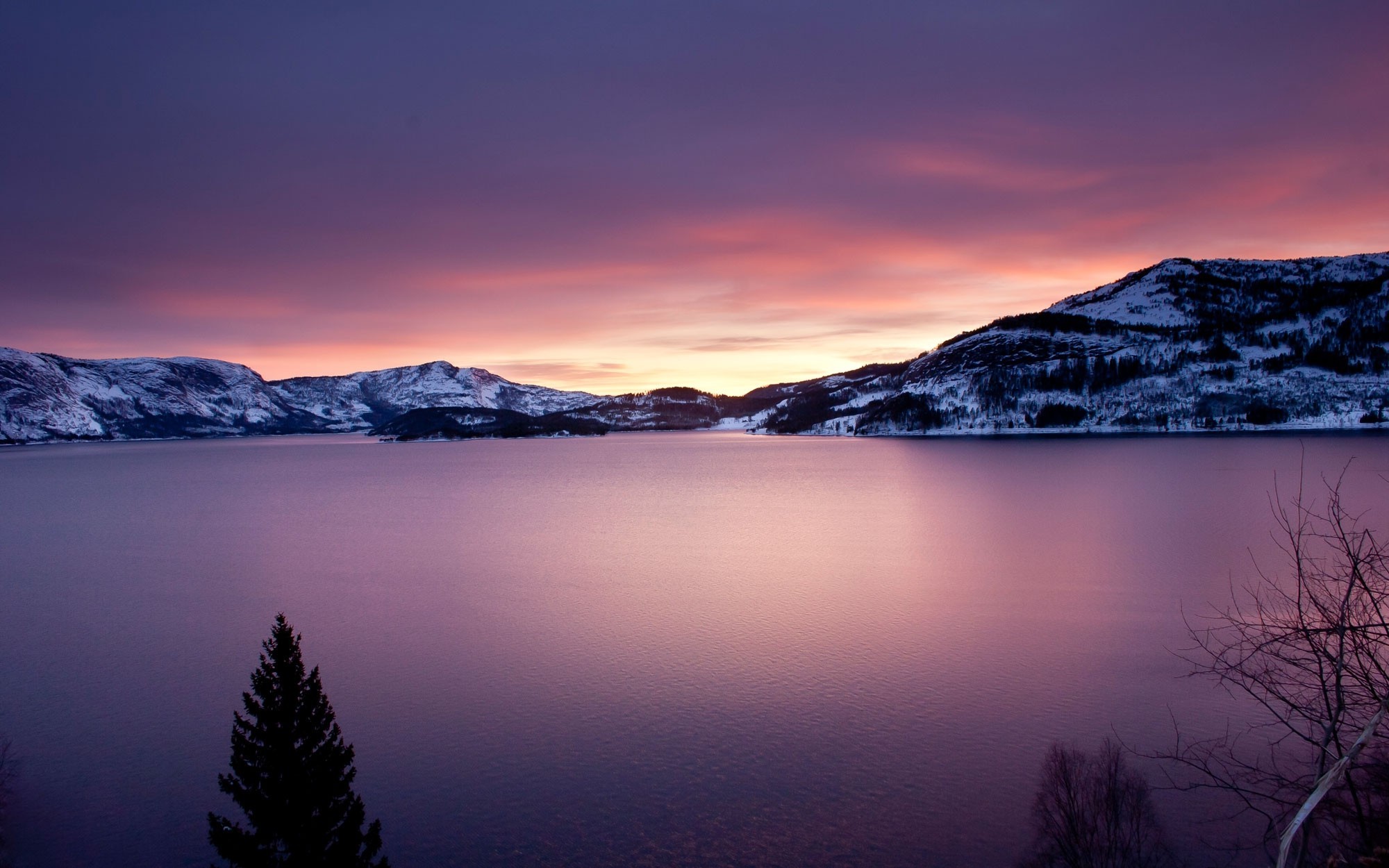 Scandinavia Dawn Hd Lake Wallpapers