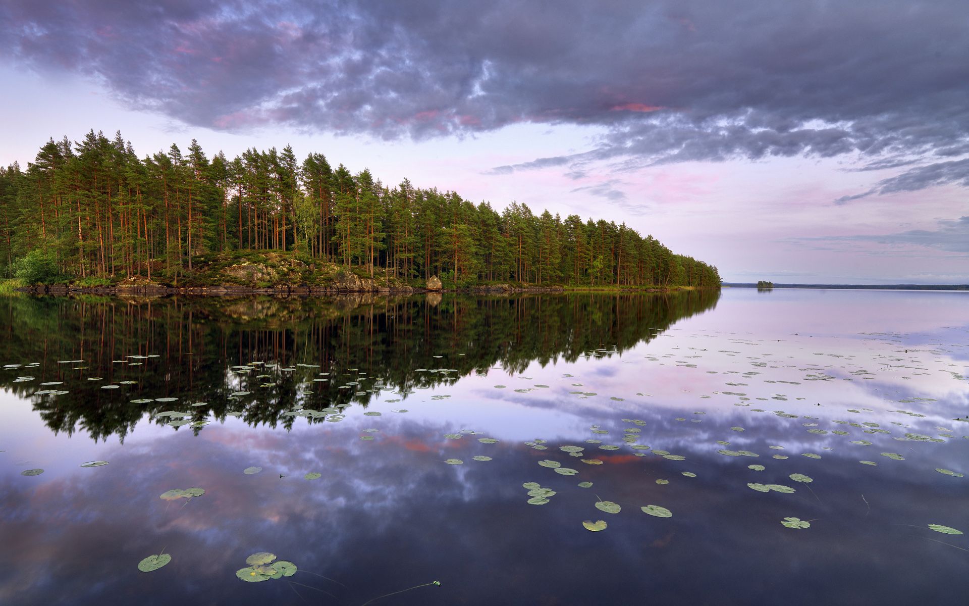 Scandinavia Dawn Hd Lake Wallpapers