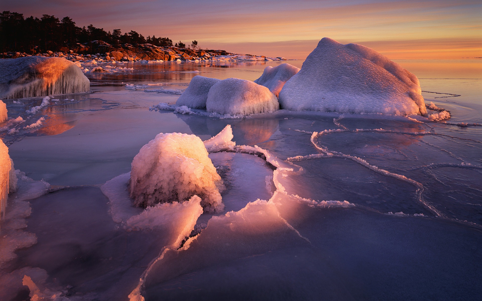 Scandinavia Dawn Hd Lake Wallpapers