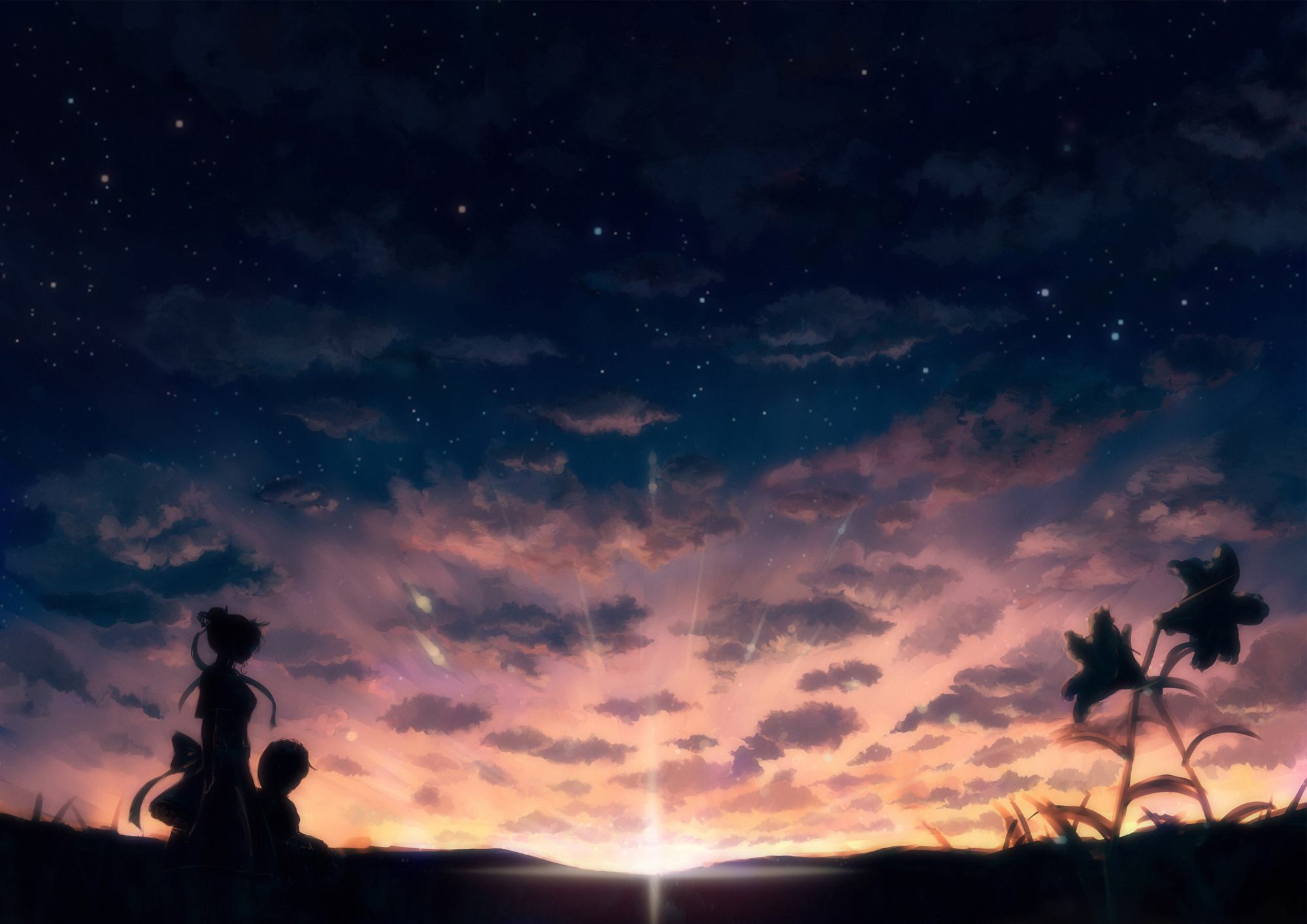 Scenery Sunset Stars Wallpapers