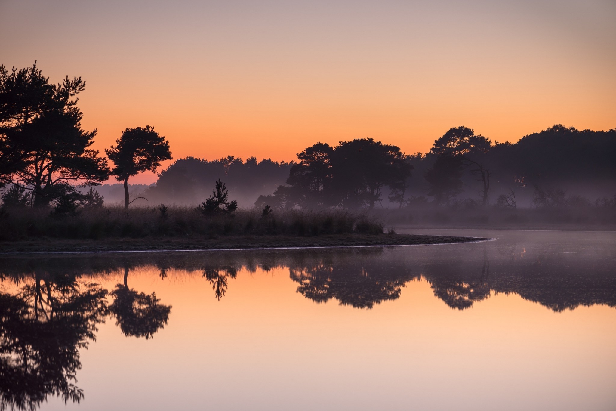 Sunrise Reflection On Lake Wallpapers