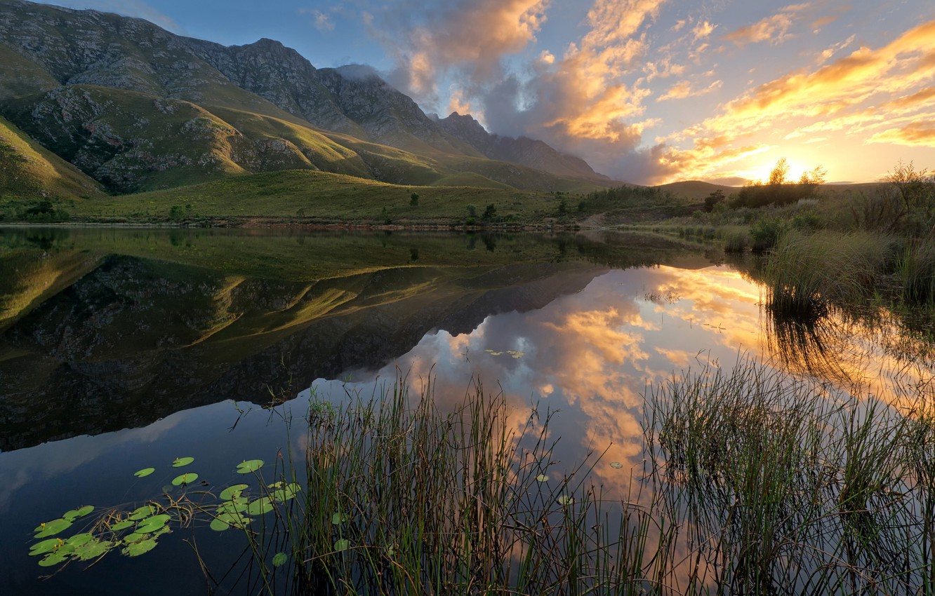 Sunrise Reflection On Lake Wallpapers