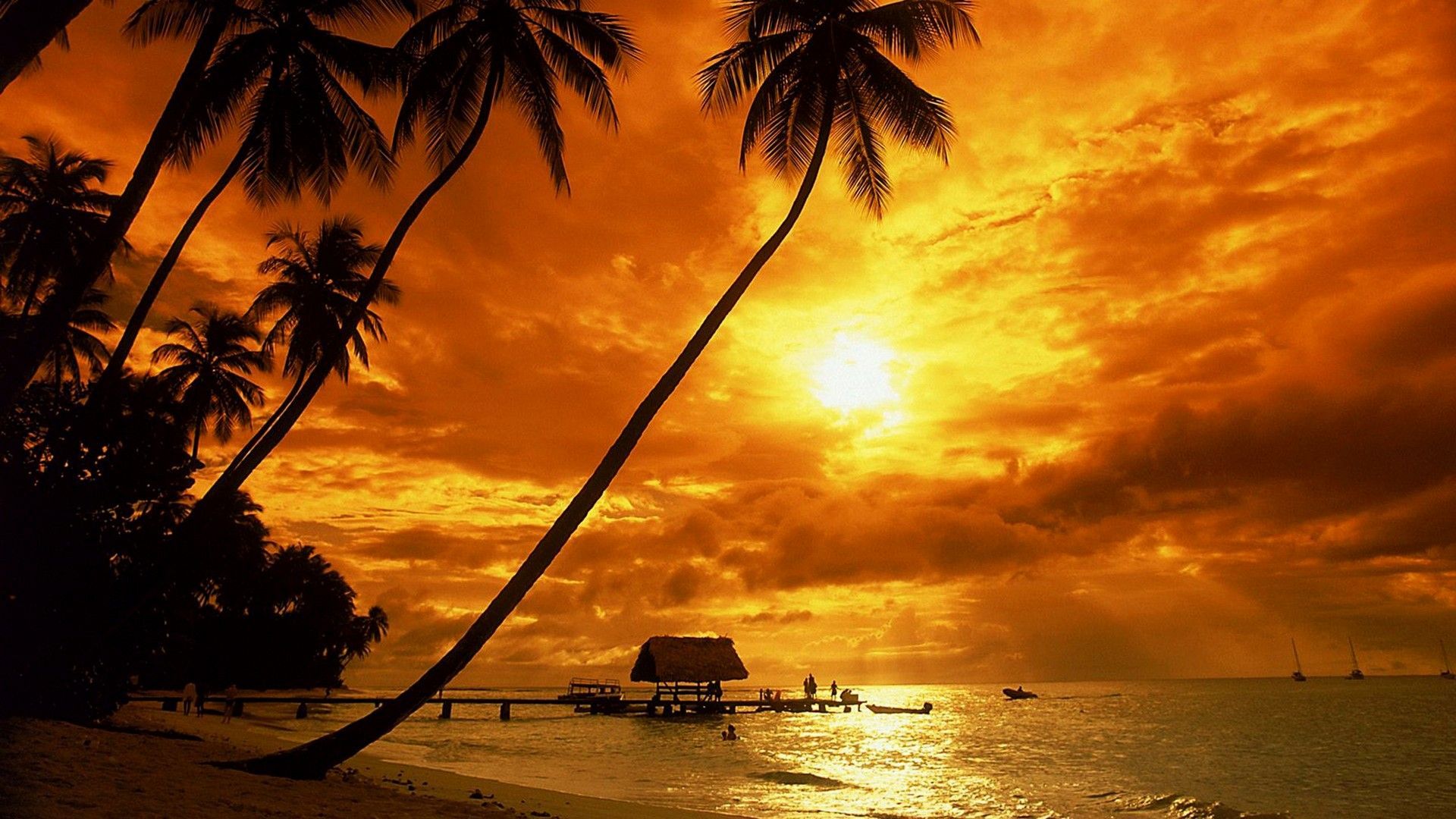 Sunset At Beach Hd 2021 Wallpapers