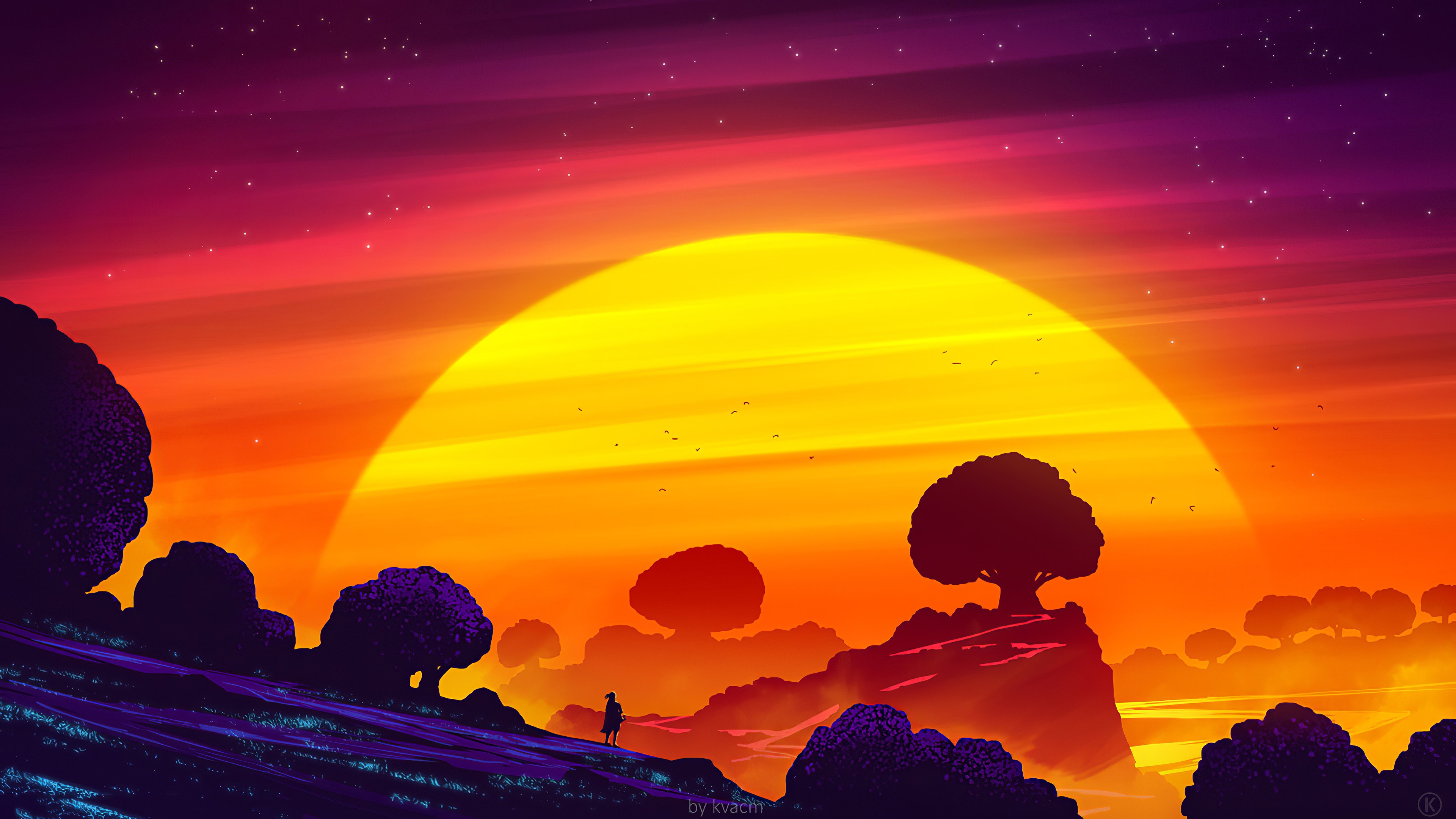 Sunset Digital Art 4K Wallpapers