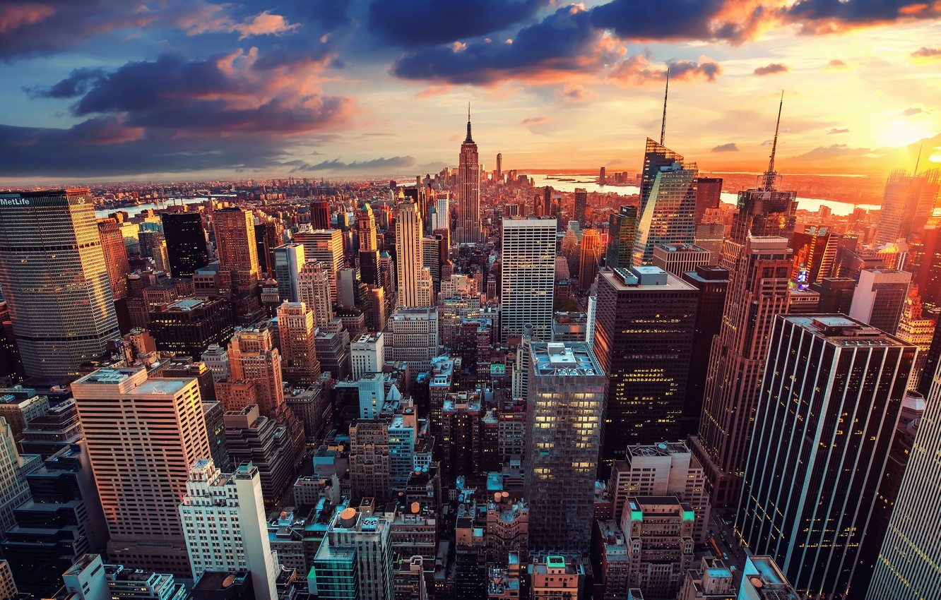 Sunset In Manhattan Wallpapers