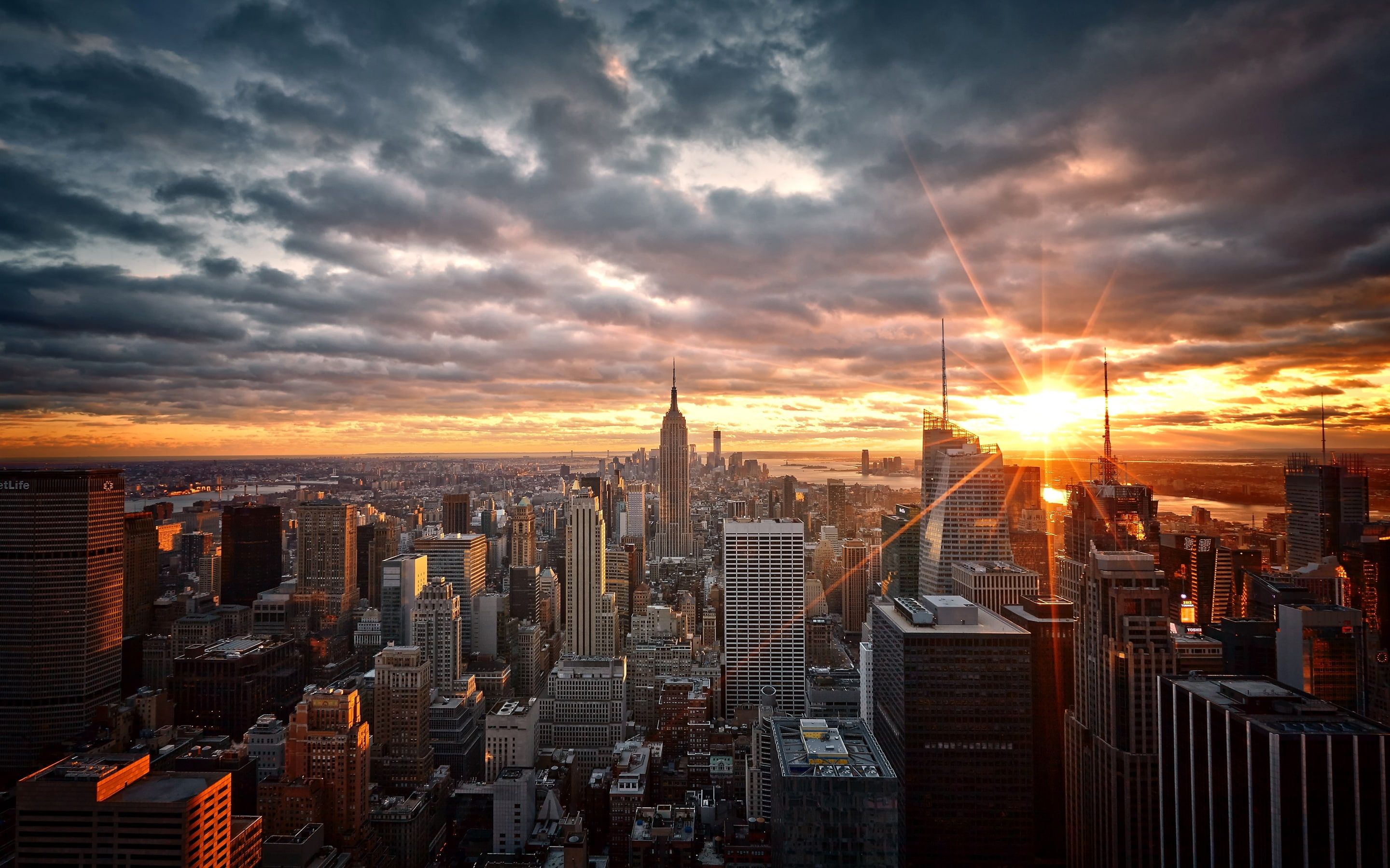 Sunset In Manhattan Wallpapers