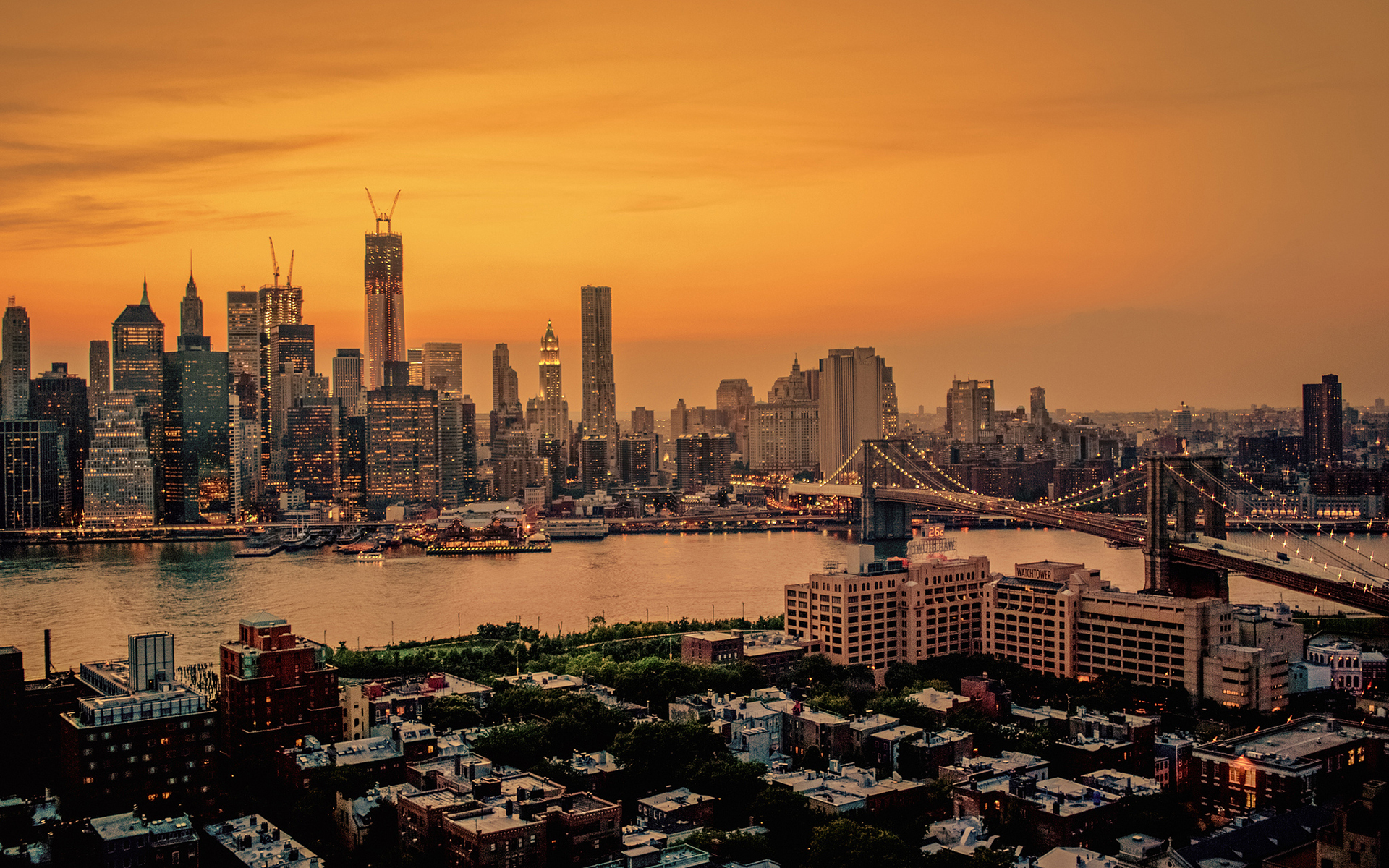 Sunset In Manhattan Wallpapers