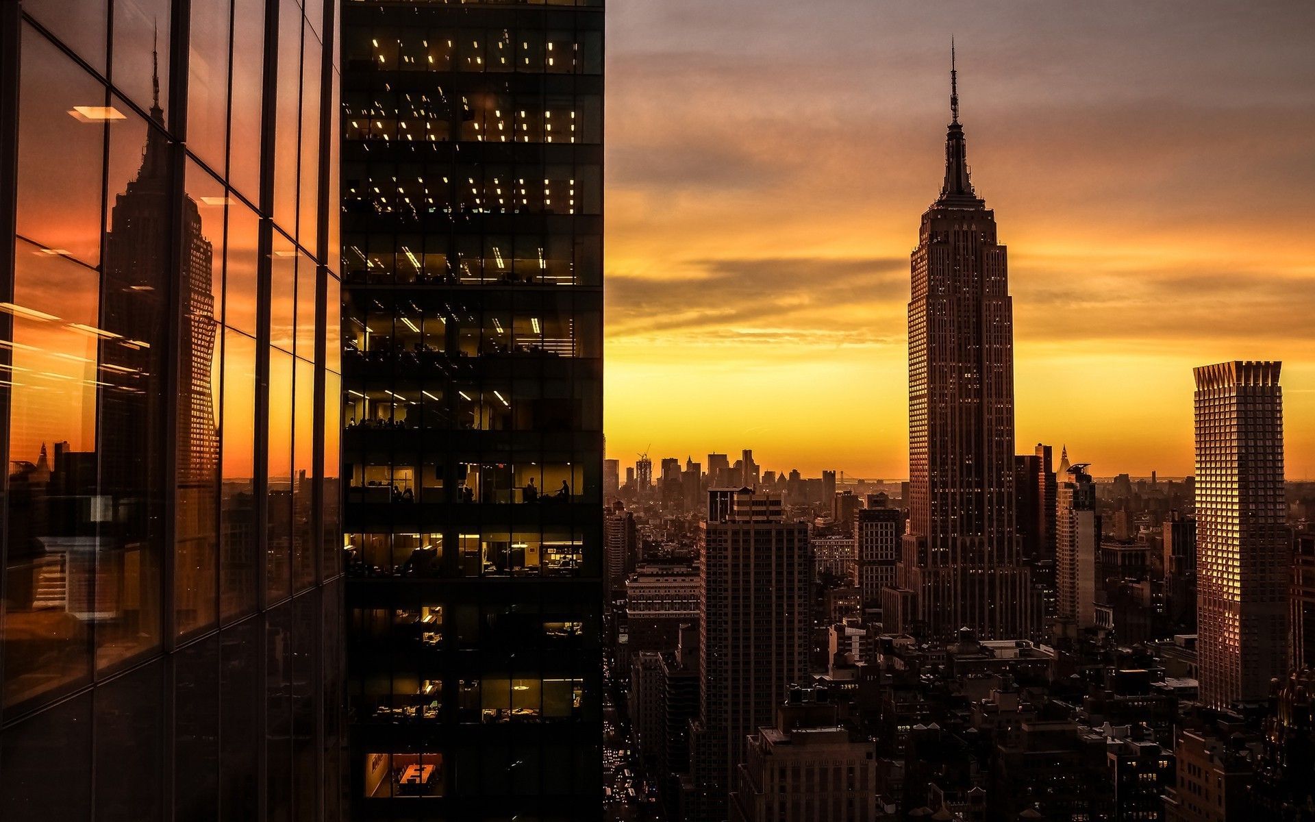 Sunset In Manhattan Wallpapers