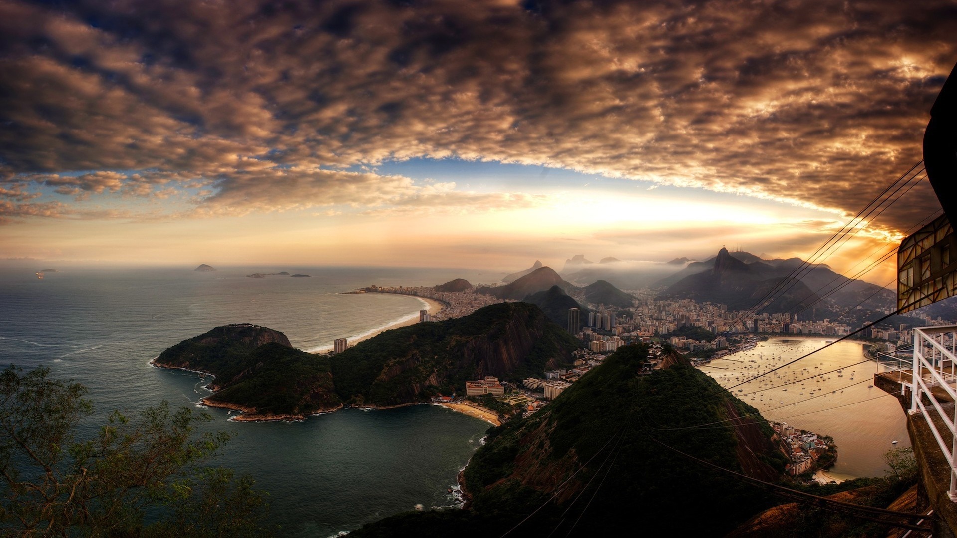 Sunset In Rio De Janeiro 5K Wallpapers