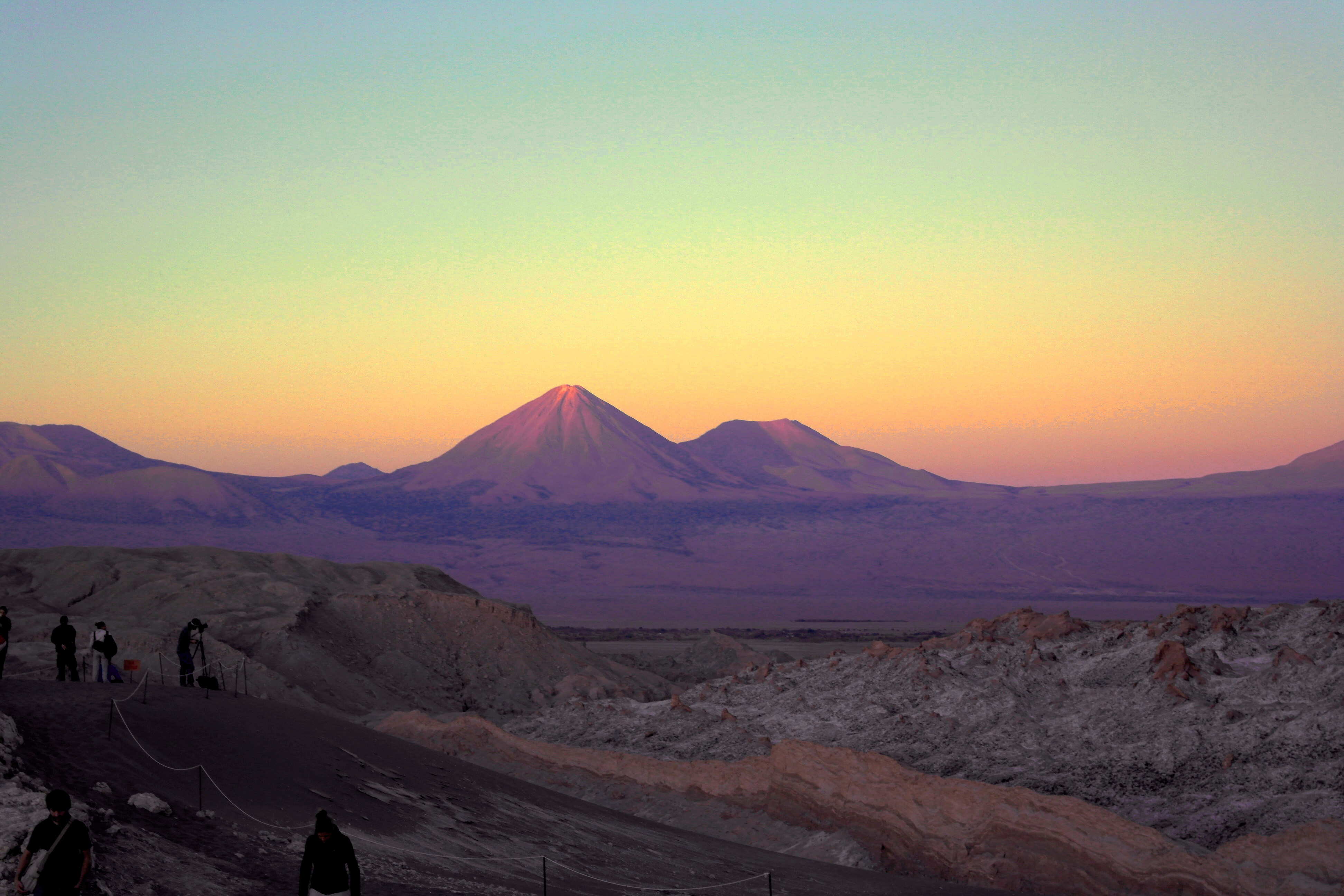 Sunset Over Mountain Field Wallpapers