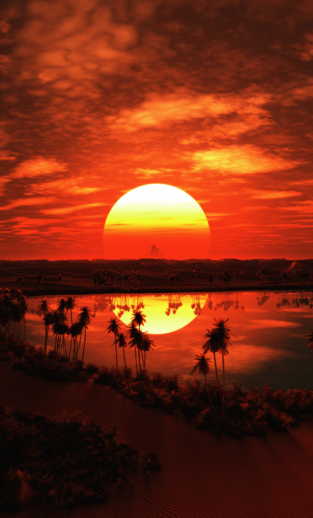 Sunset View From Landscape Wallpapers