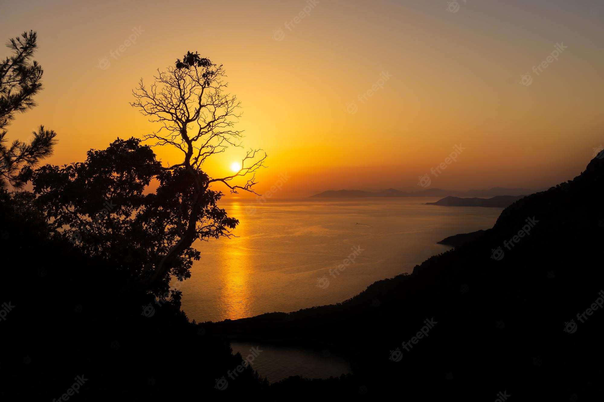 Sunset View From Landscape Wallpapers