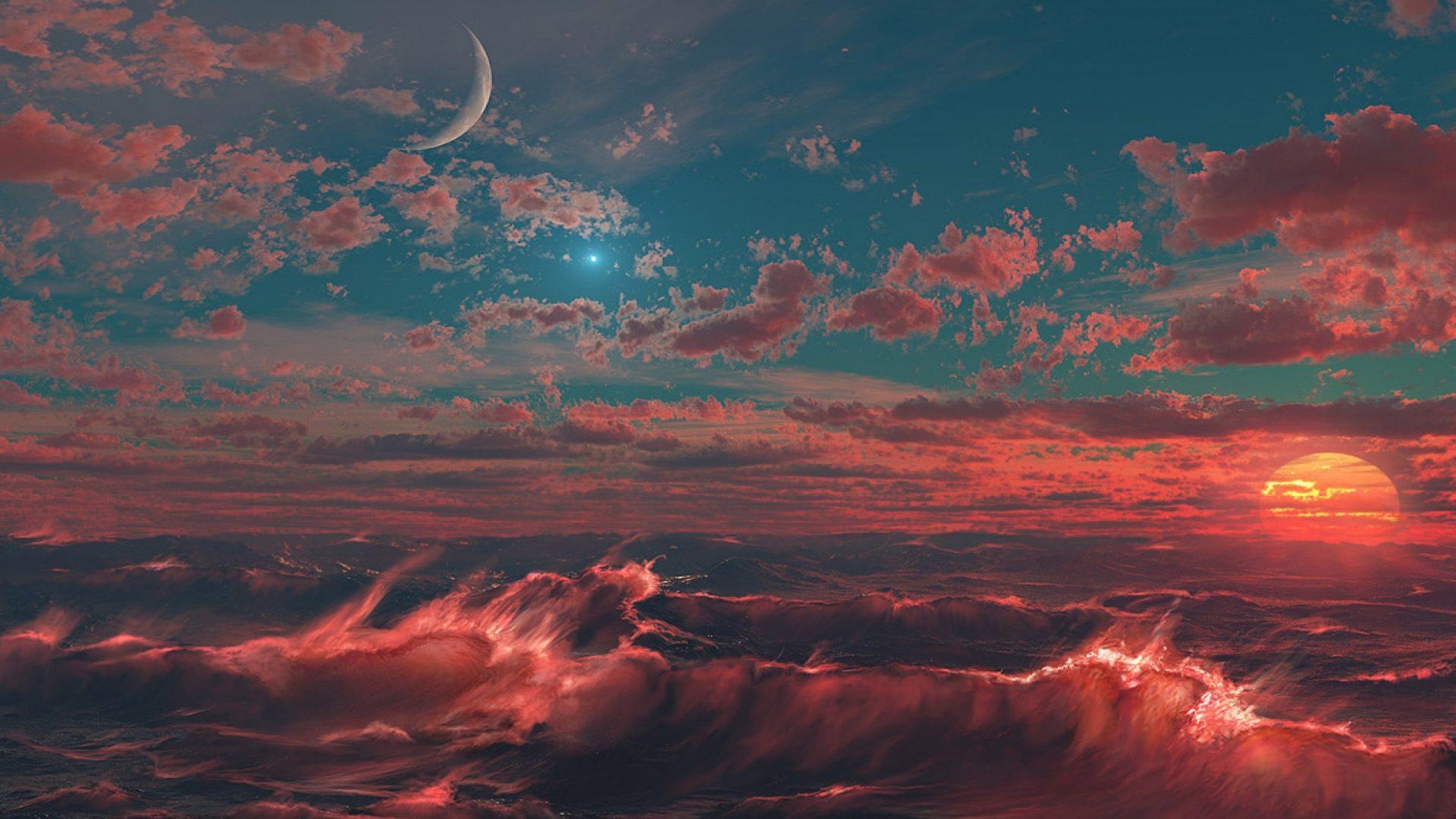 Surreal Landscape Sunset Wallpapers