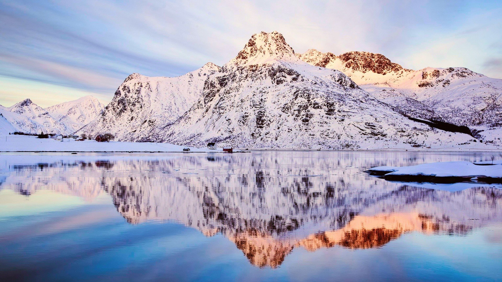 Surreal Mountain Landscape Lake 4K Wallpapers