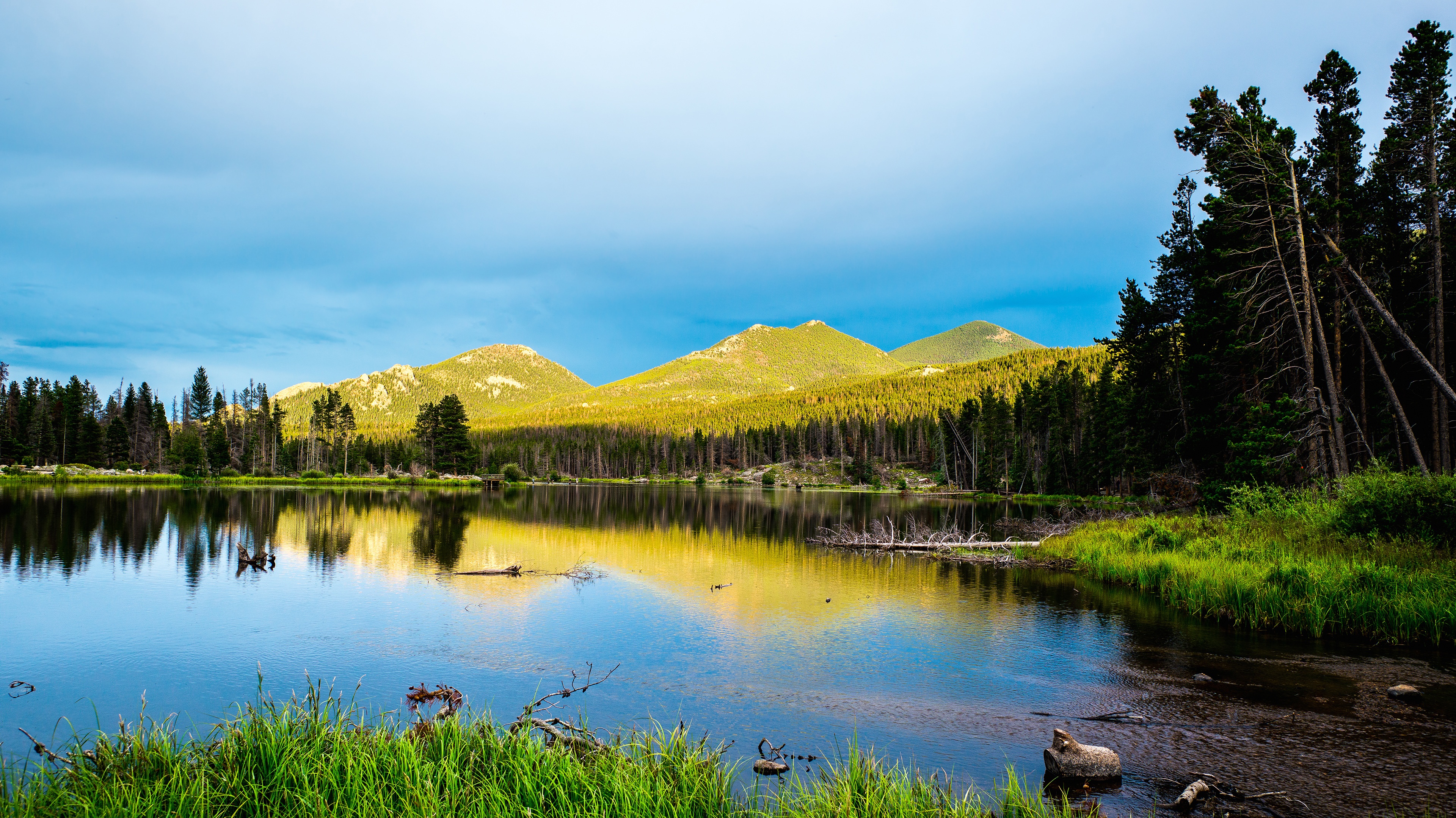 Surreal Mountain Landscape Lake 4K Wallpapers