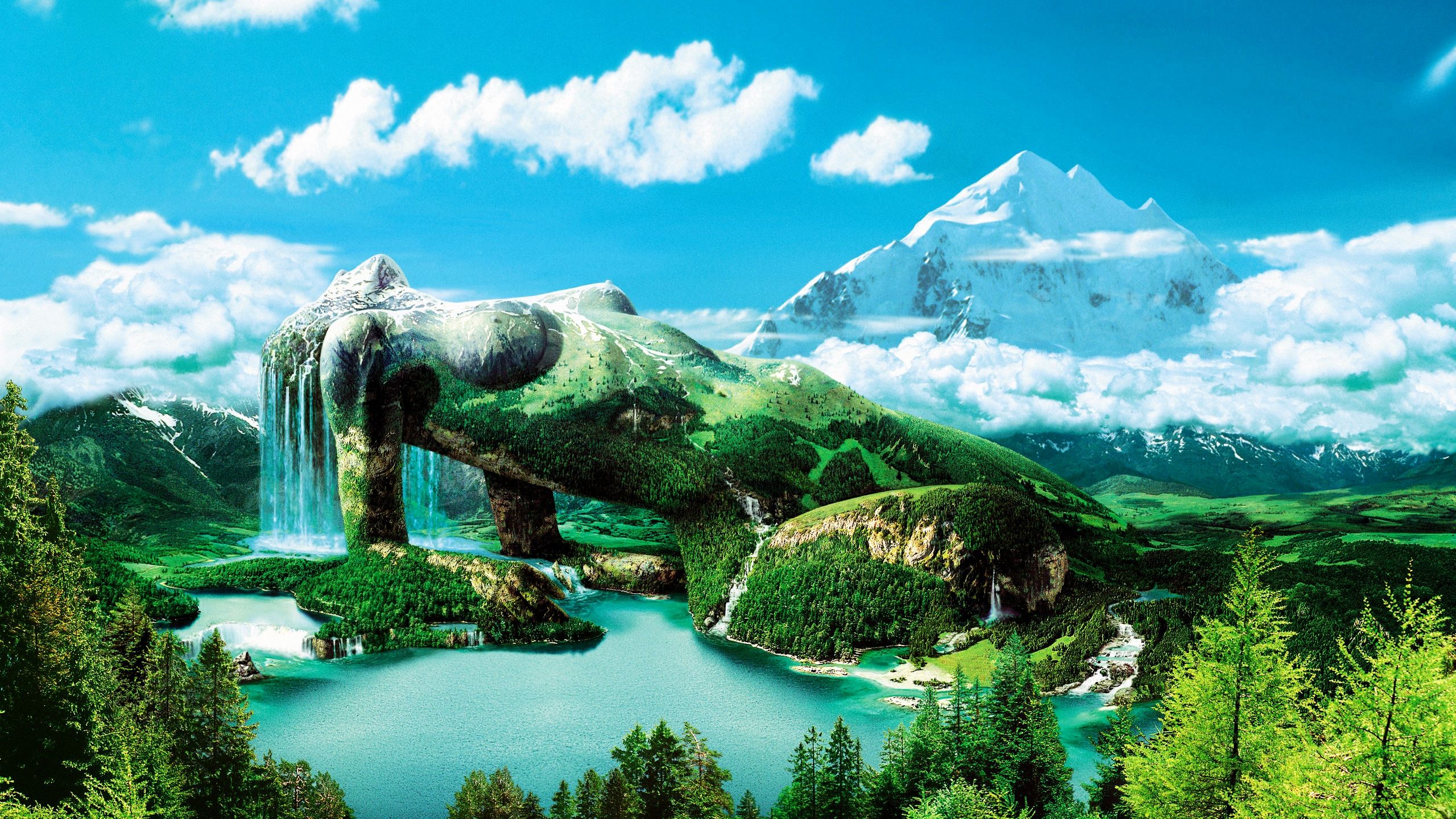 Surreal Mountains Landscape Wallpapers