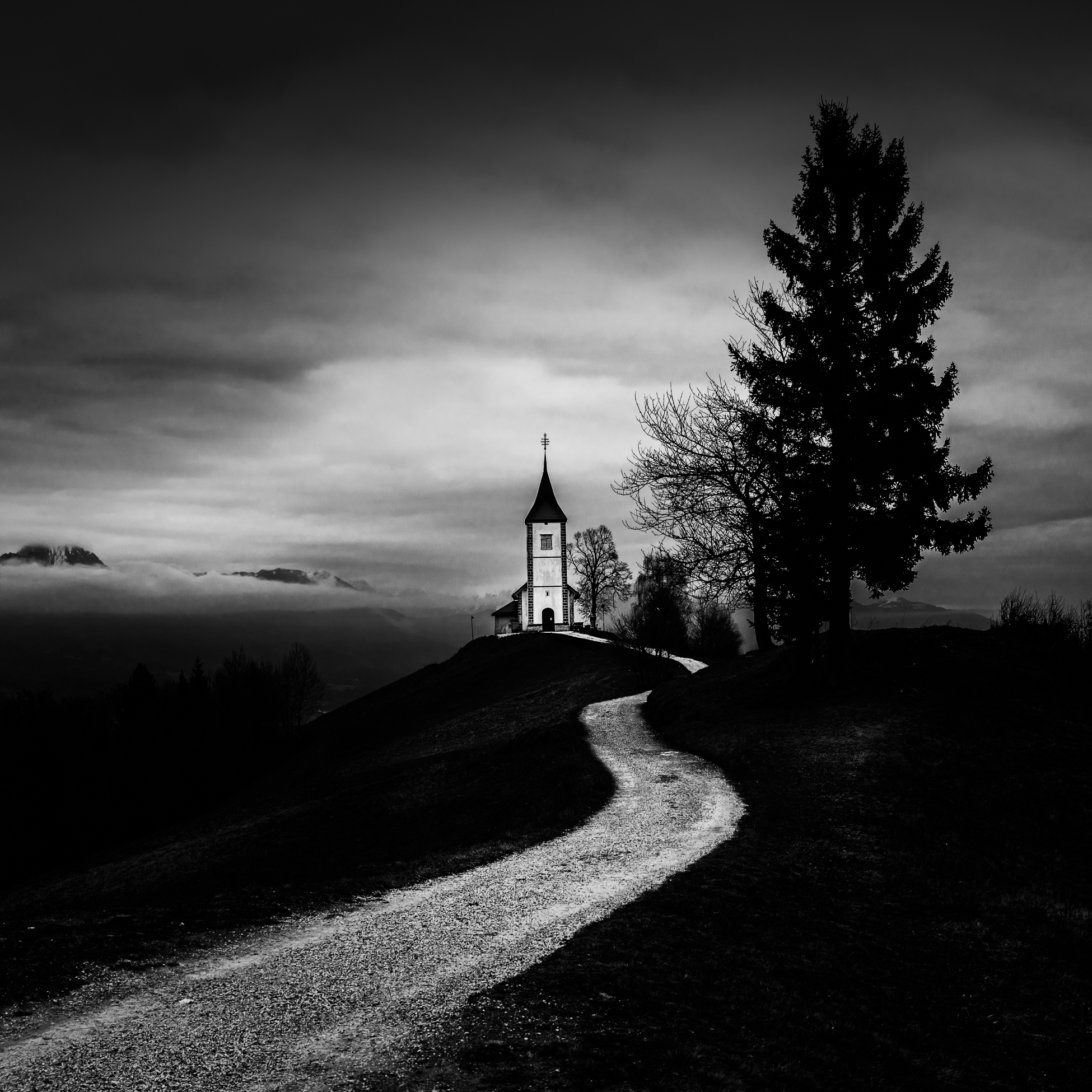 The Sv. Jakob Hill In The Polhov Gradec Hill Range Wallpapers