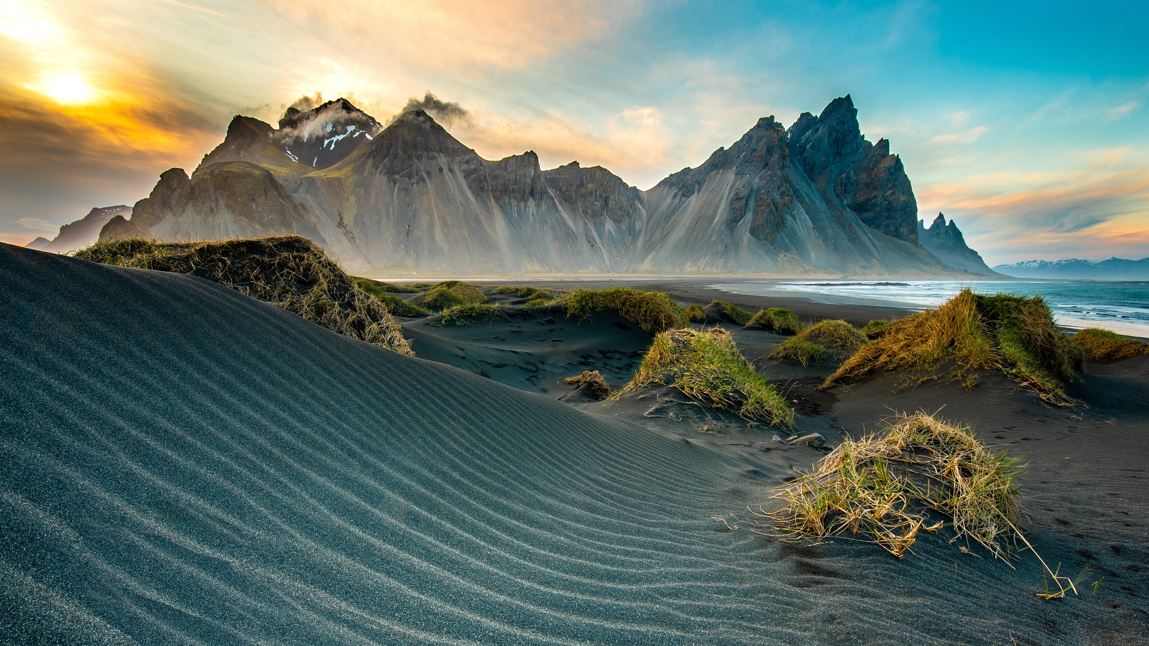 Vestrahorn 4K Ocean Wallpapers