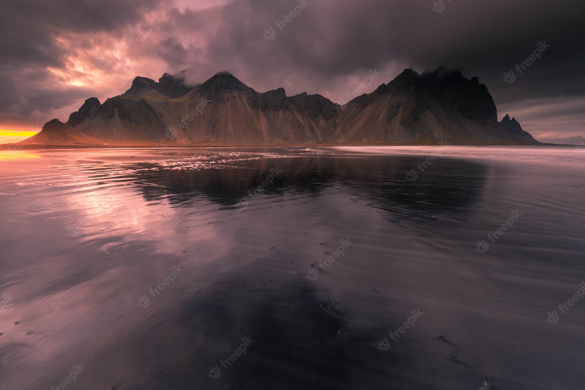 Vestrahorn 4K Ocean Wallpapers