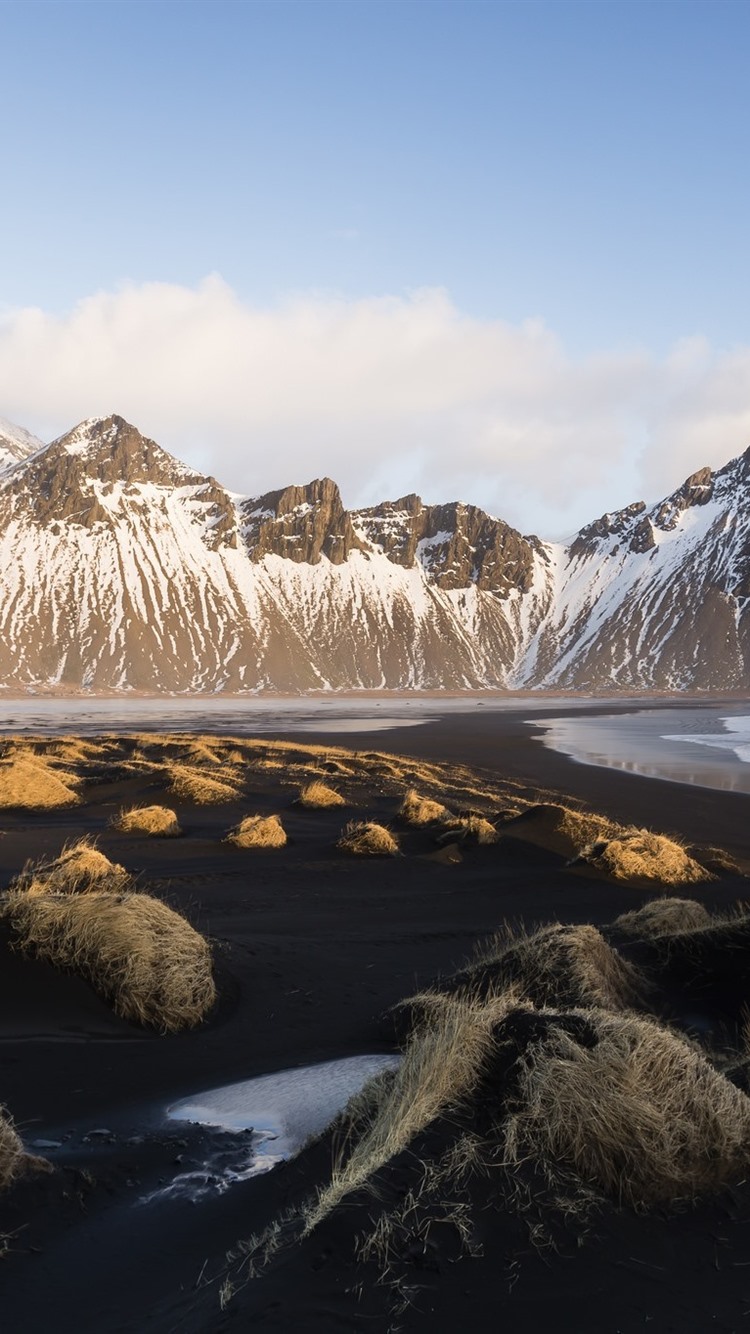 Vestrahorn 4K Ocean Wallpapers