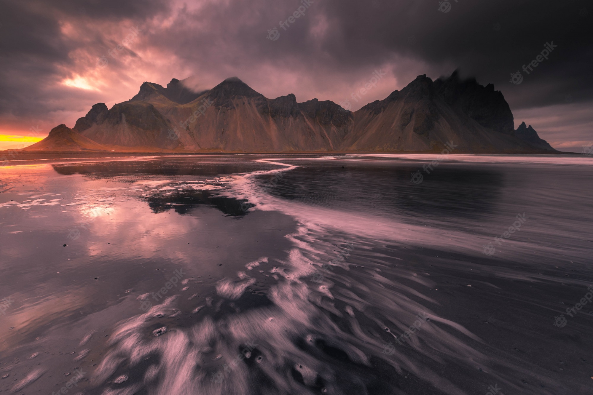 Vestrahorn 4K Ocean Wallpapers