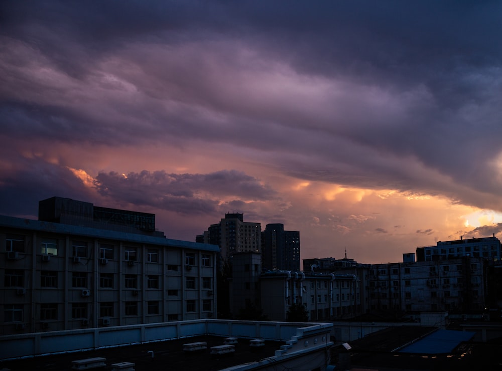 Warm Cloudy Evening Sunrise Wallpapers