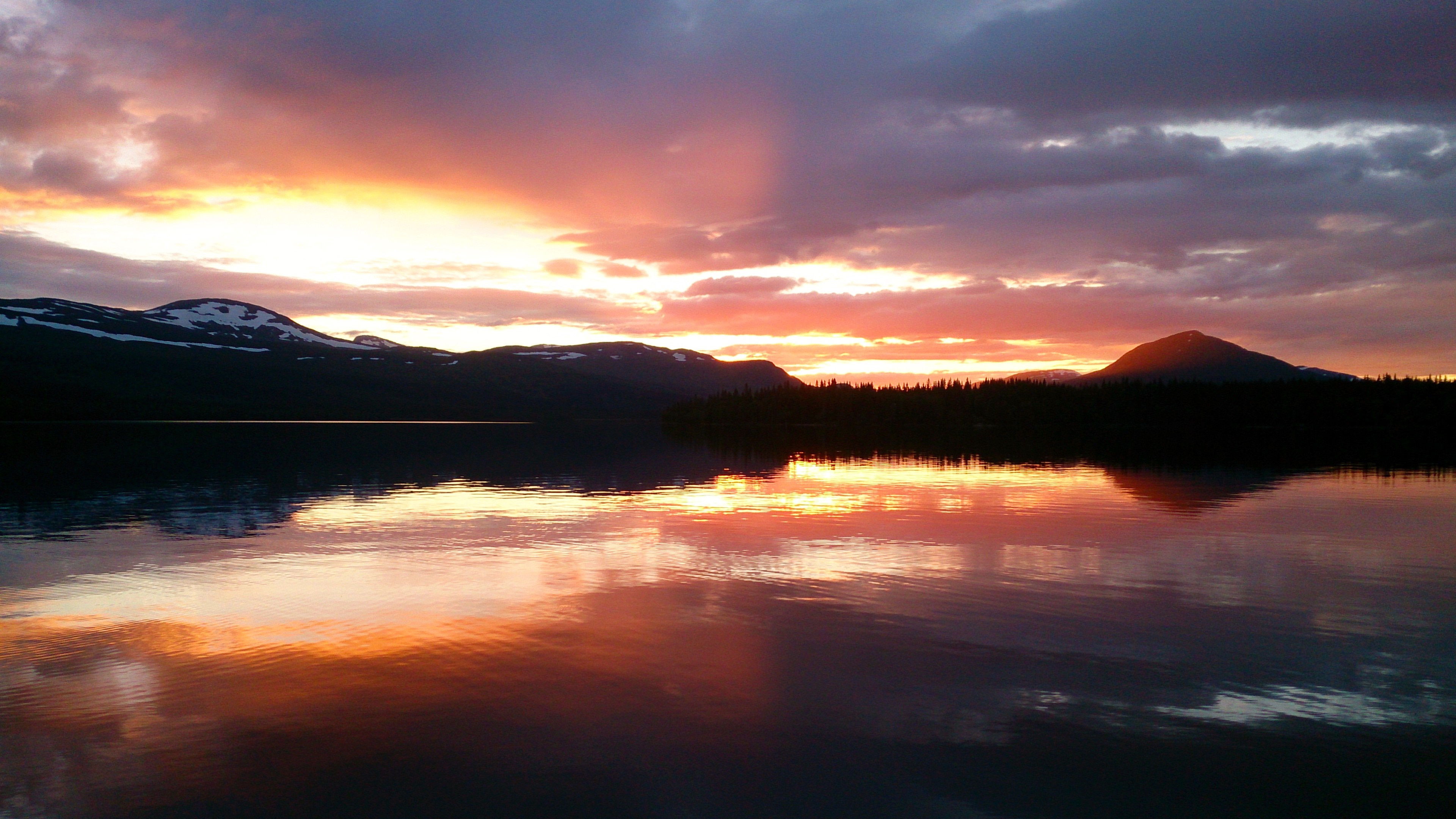 Warm Cloudy Evening Sunrise Wallpapers